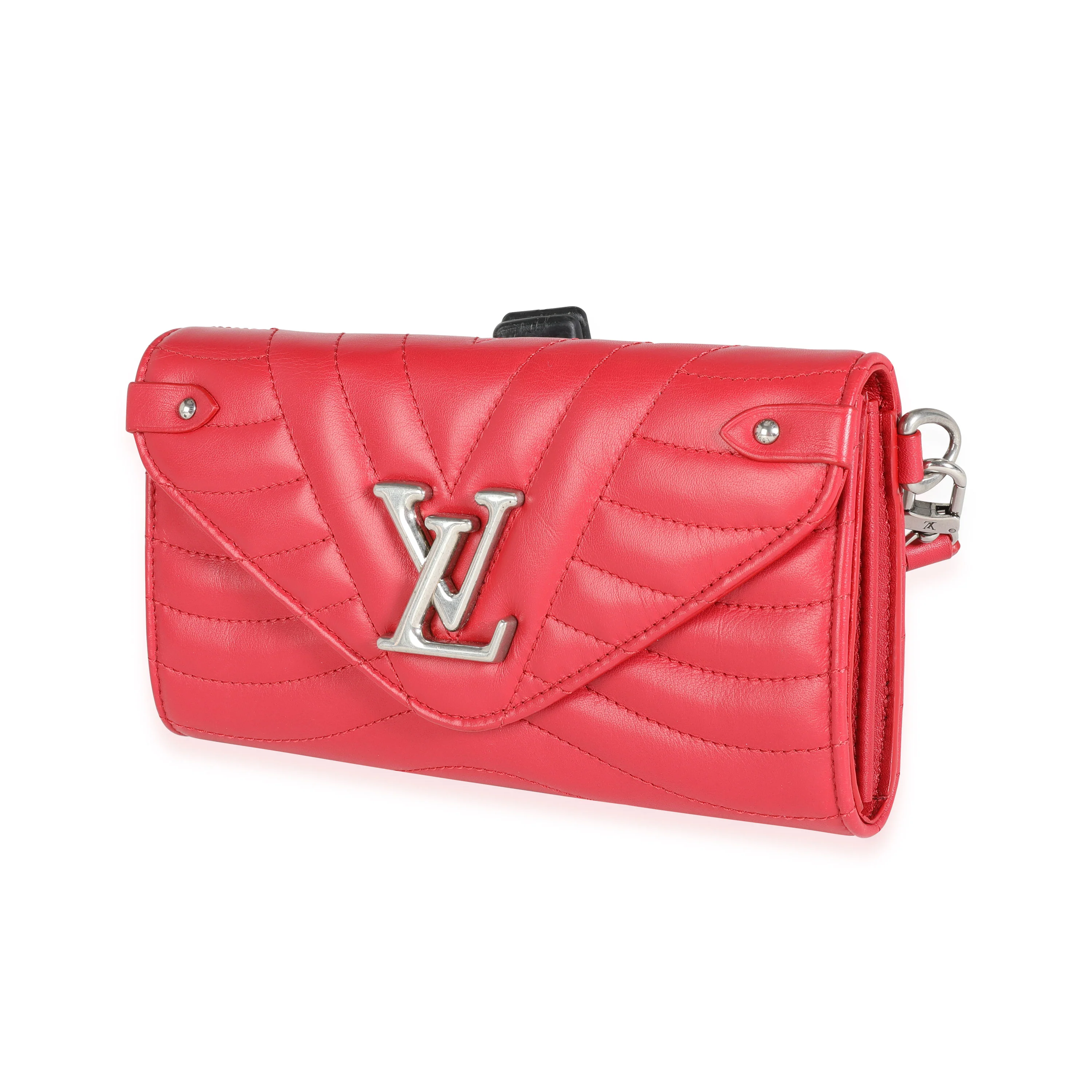 Louis Vuitton Red Quilted Cowhide New Wave Wristlet Wallet - Image 2