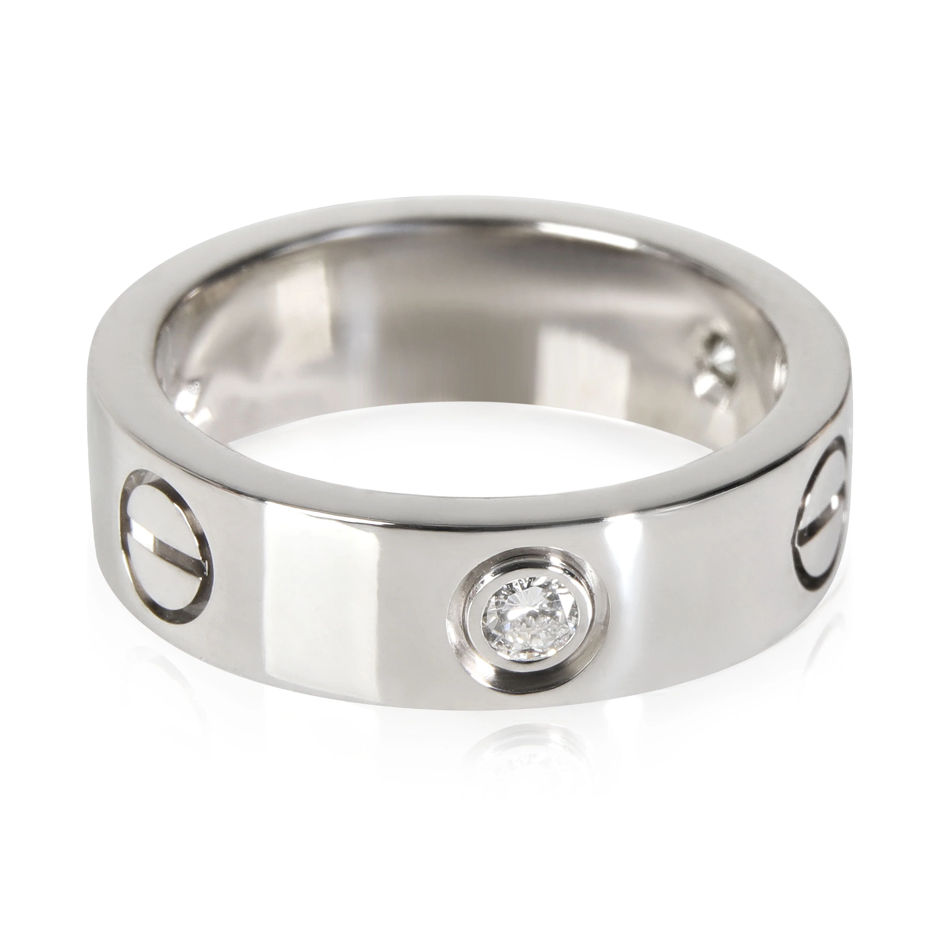 Cartier Love Diamond Ring in 18k White Gold 0.22 CTW - Image 3