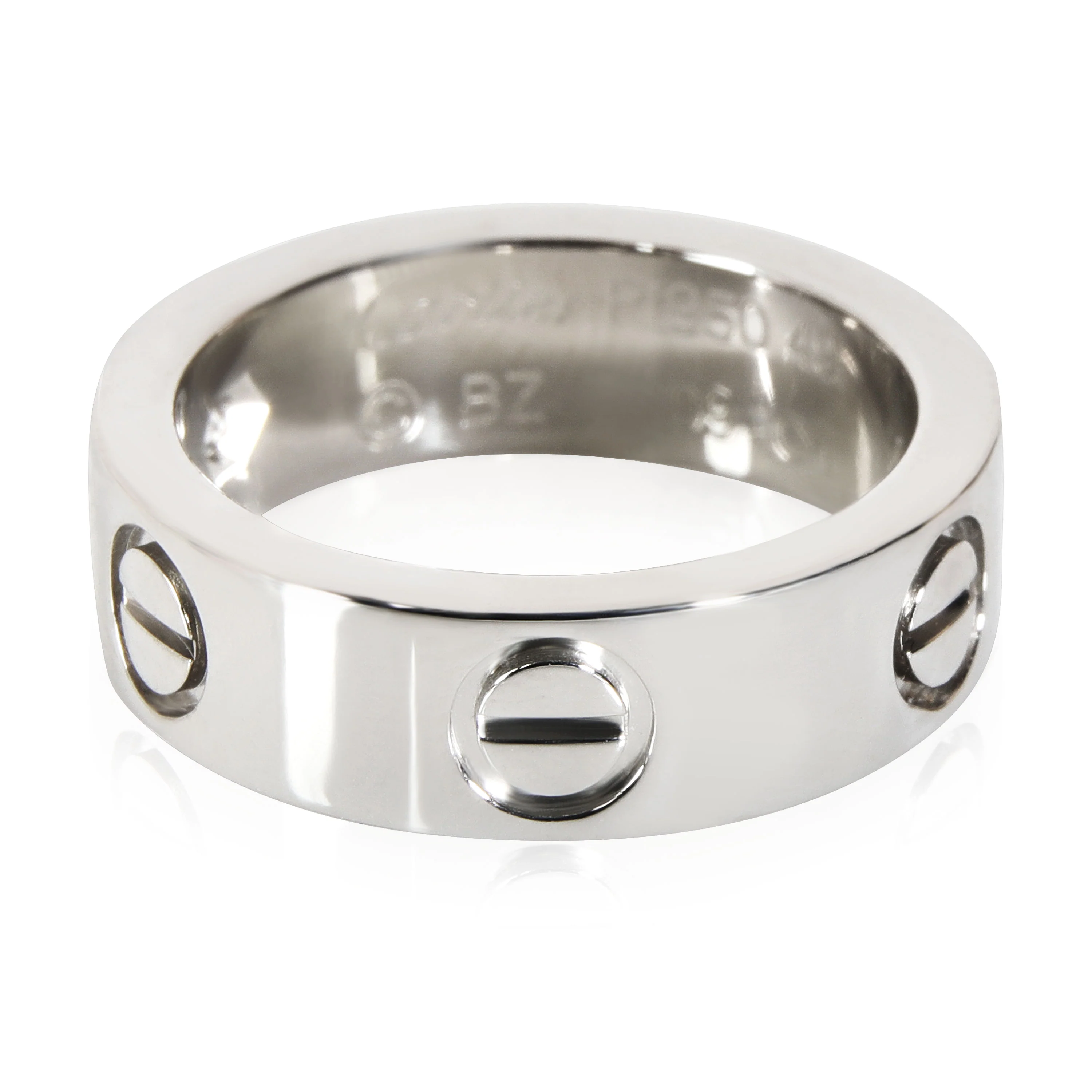 Love Ring, 1 Diamond (Platinum) - Image 3