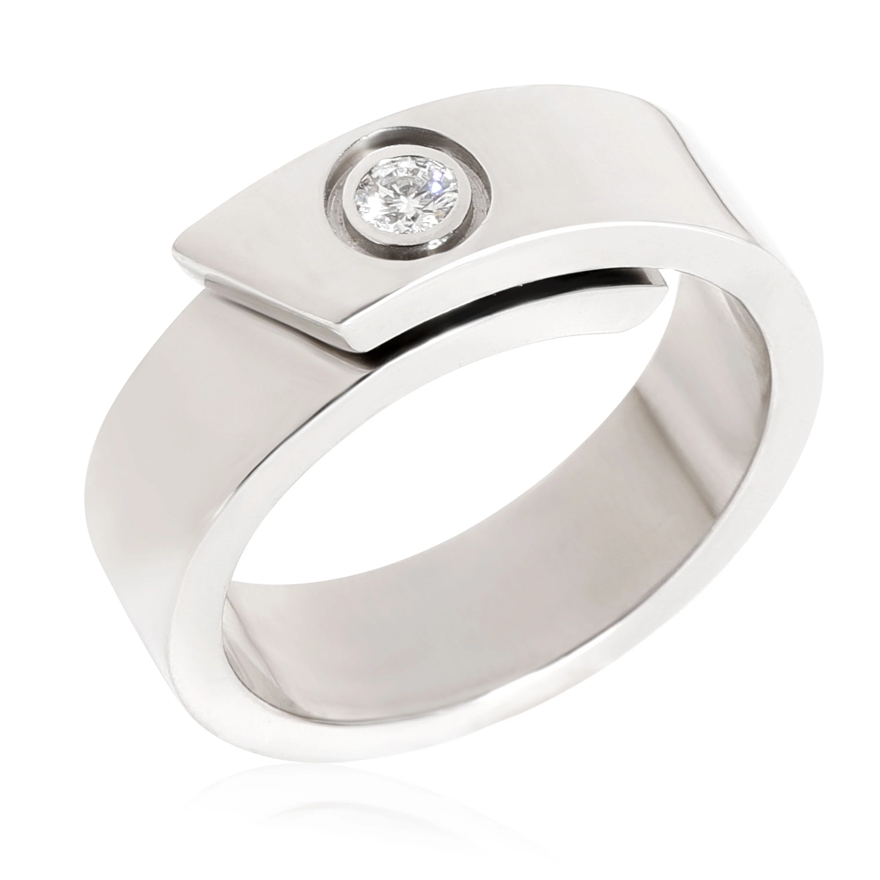 Anniversary Ring in 18k White Gold DEF VVS 0.09 CTW - Image 3