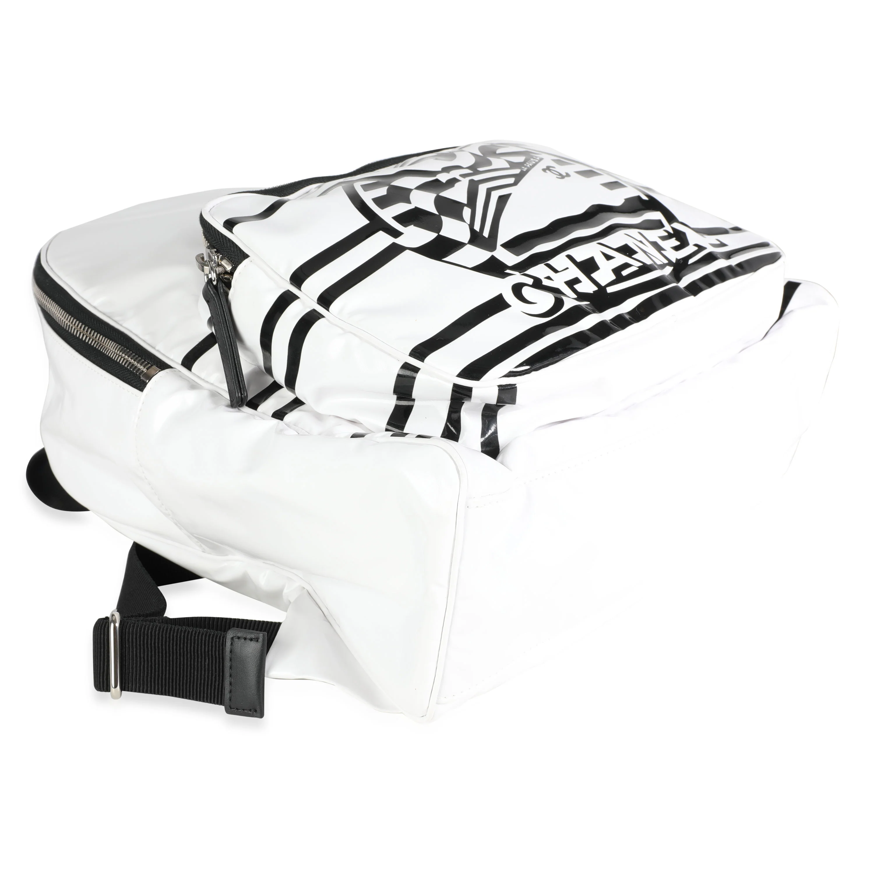 White Vinyl La Pausa Backpack - Image 5