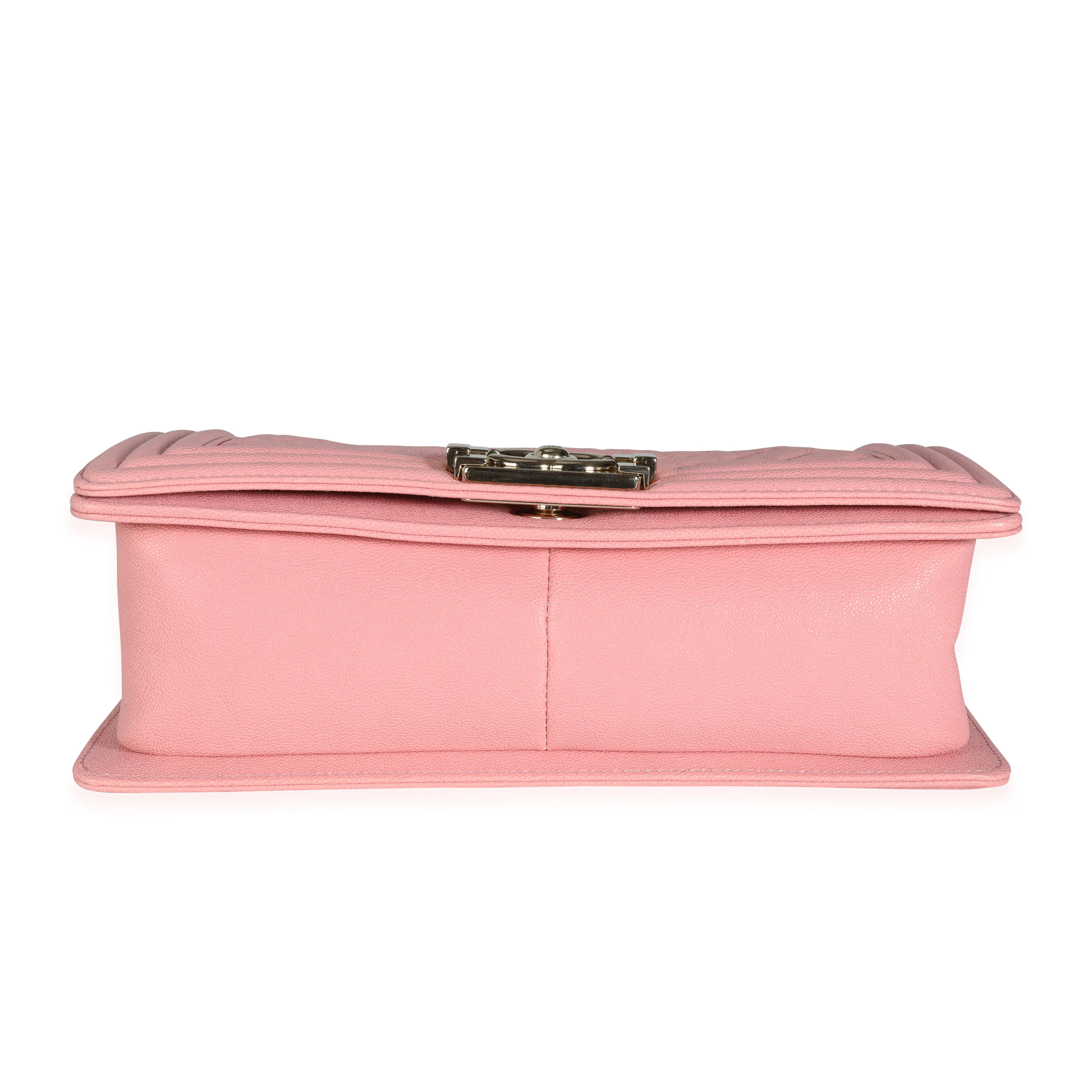 Chanel Pink Quilted Goatskin Medium Boy Bag - Image 4