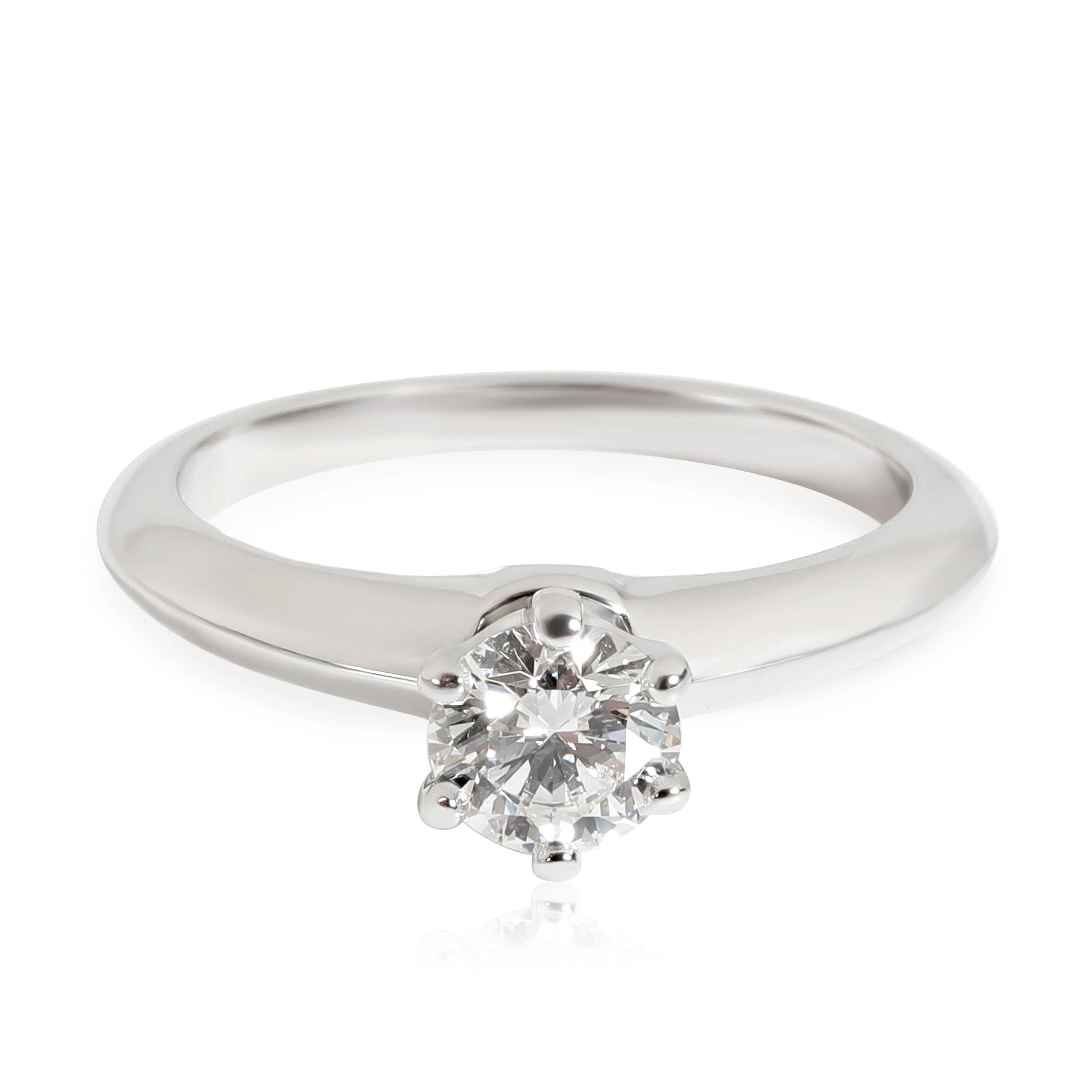Tiffany & Co. Diamond Engagement Ring in Platinum F VS1 0.51 CTW