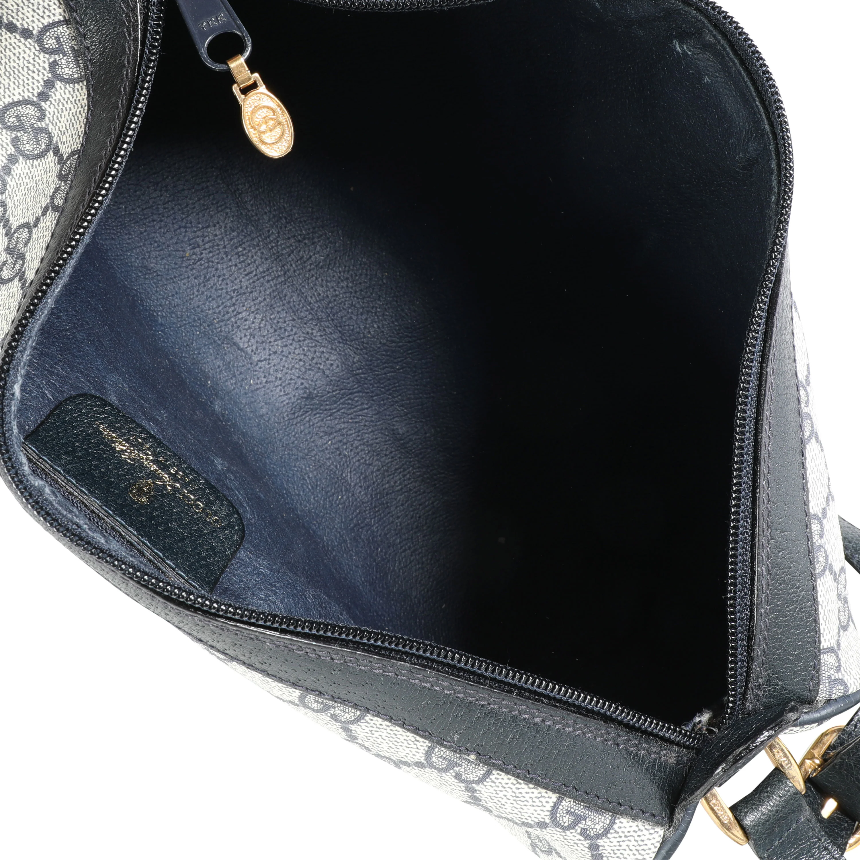 Gucci Vintage Accessory Collection Navy GG Supreme & Web Bag - Image 7