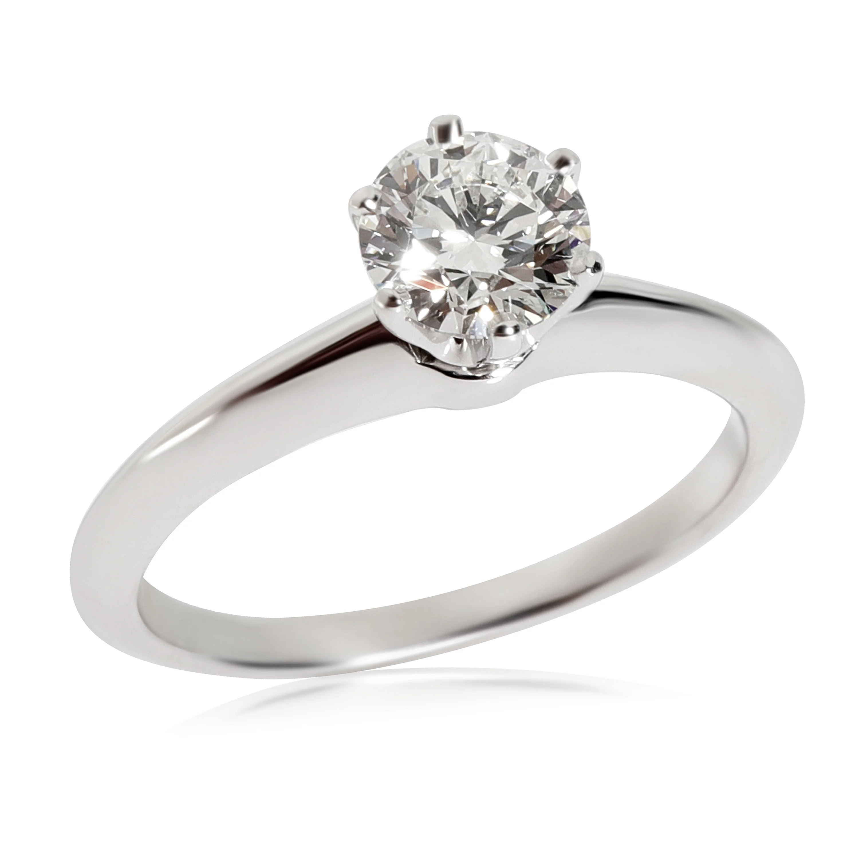 Tiffany & Co. Diamond Engagement Ring in Platinum H VS1 0.90 CTW - Image 3