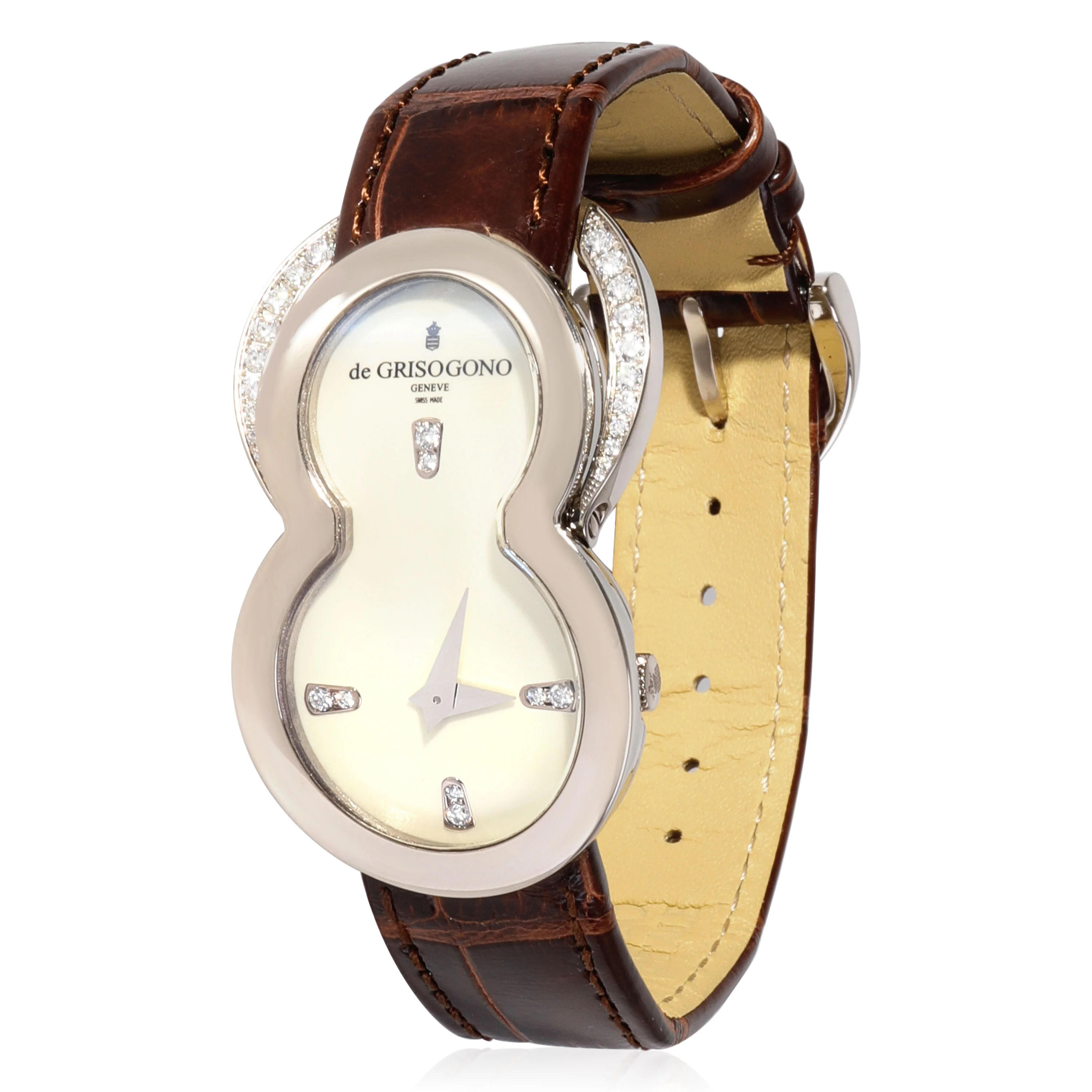 deGrisogono Be Eight Be Eight Womens Watch in 18kt White Gold