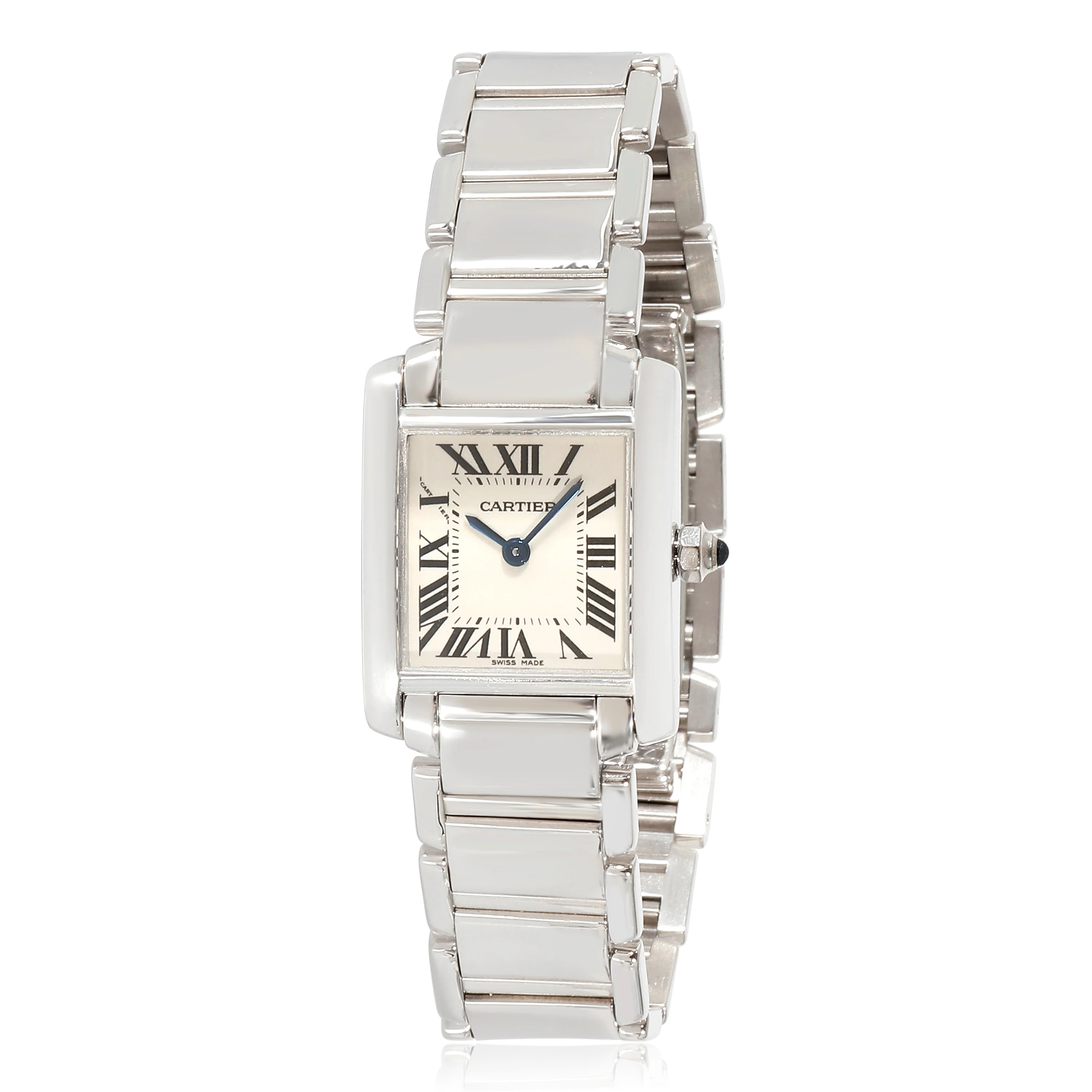 Cartier Tank Francaise W50012S3 Womens Watch in 18kt White Gold