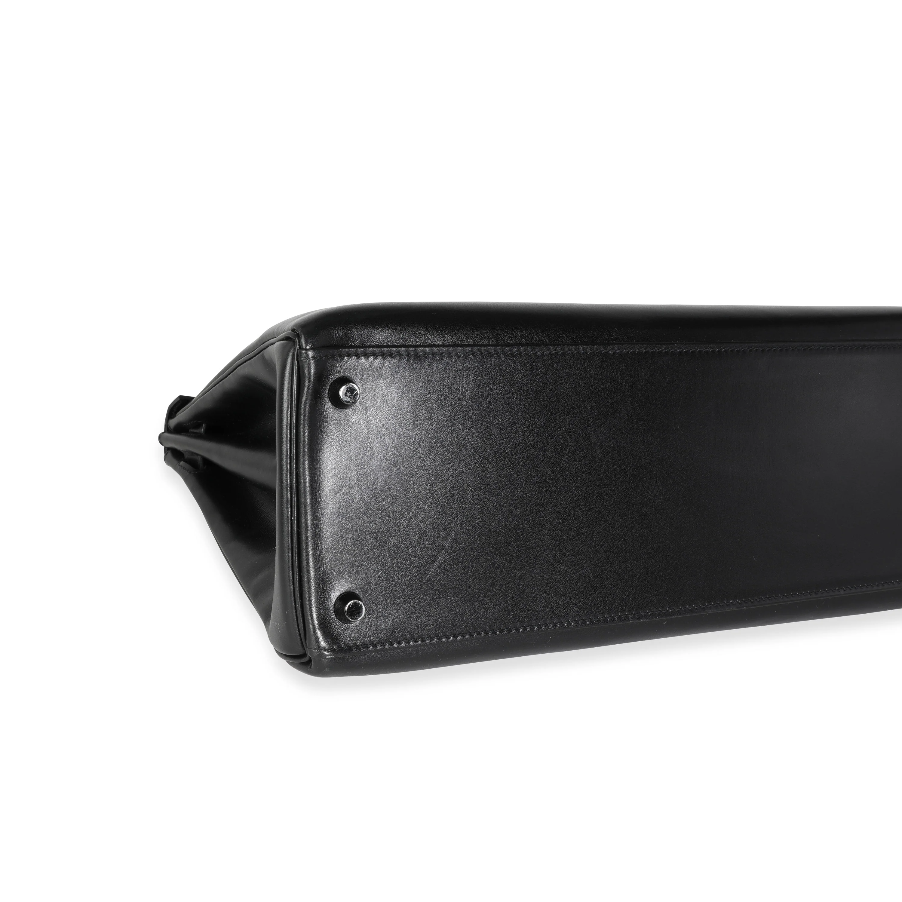 Hermès Rare Black Box Calf So Black Retourne Kelly 35 PVD - Image 5
