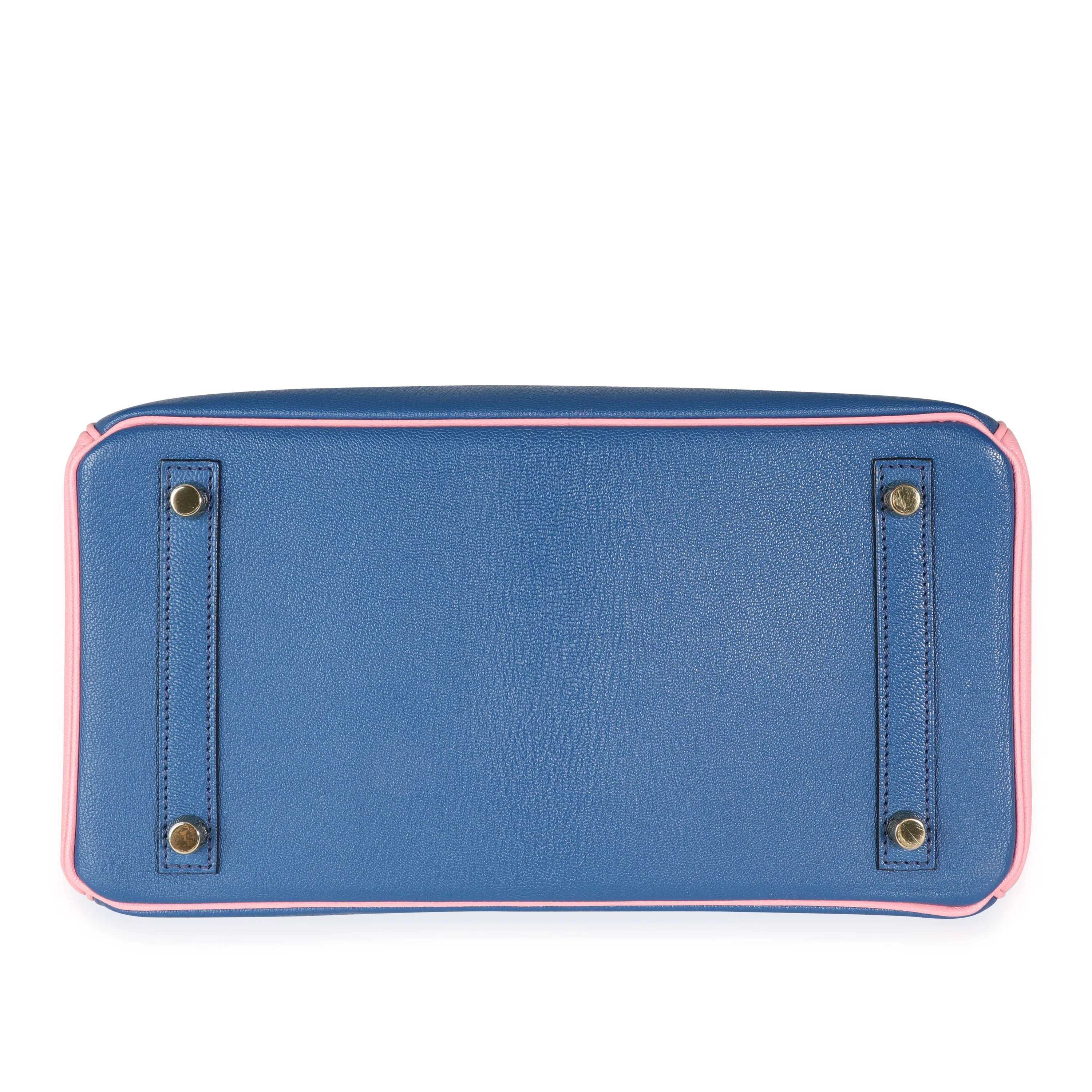 HSS Bleu Saphir Rose Confetti Chevre Birkin 30 BGHW - Image 4