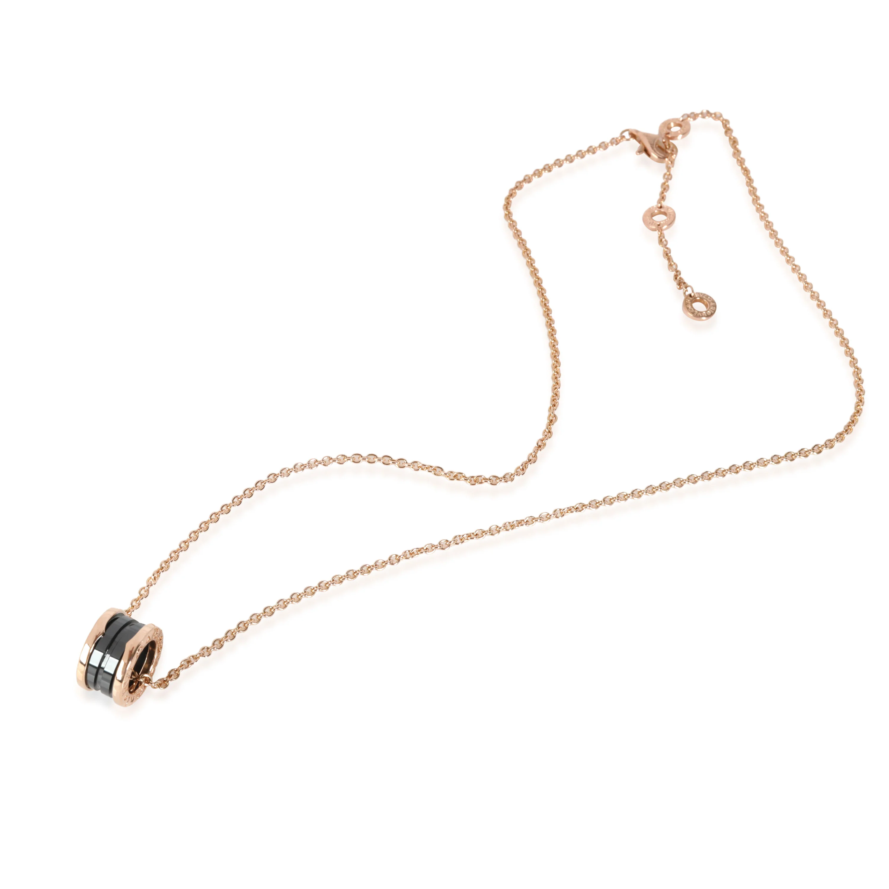 BVLGARI B.zero1 Pendant in 18k Rose Gold/Ceramic - Image 2