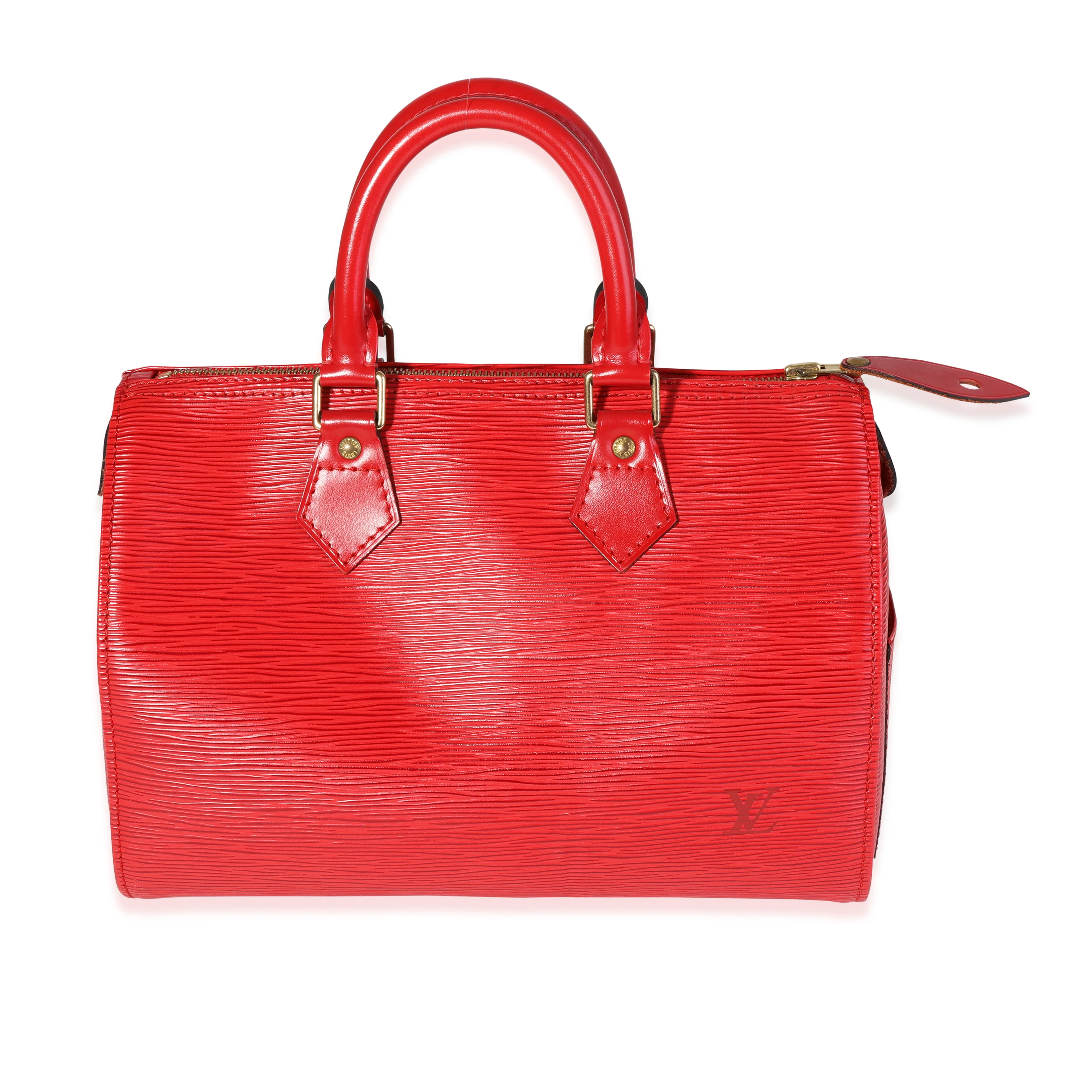 Louis Vuitton Red Epi Leather Speedy 25 - Image 3