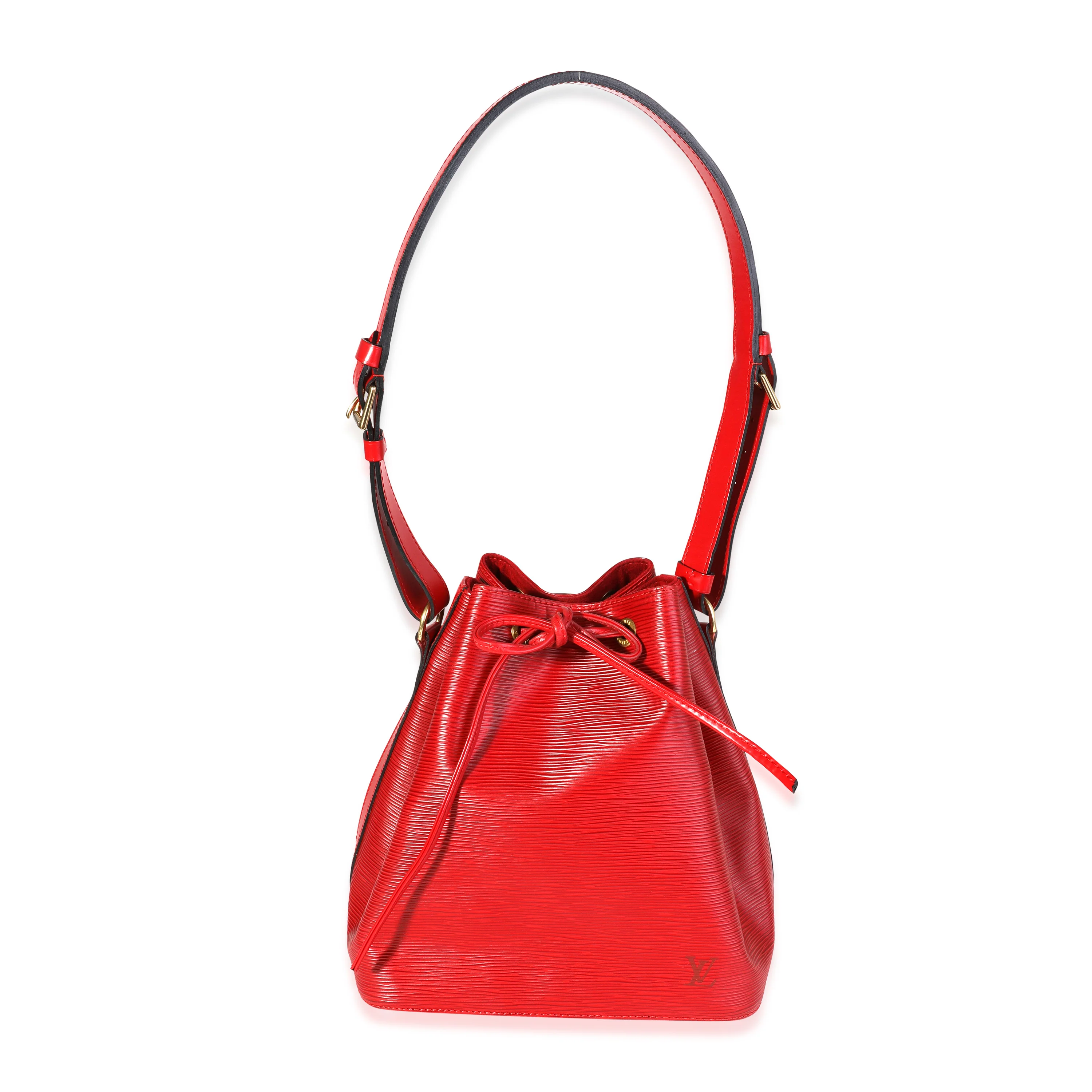 Louis Vuitton Red Epi Leather Petit Noé Bag - Image 5