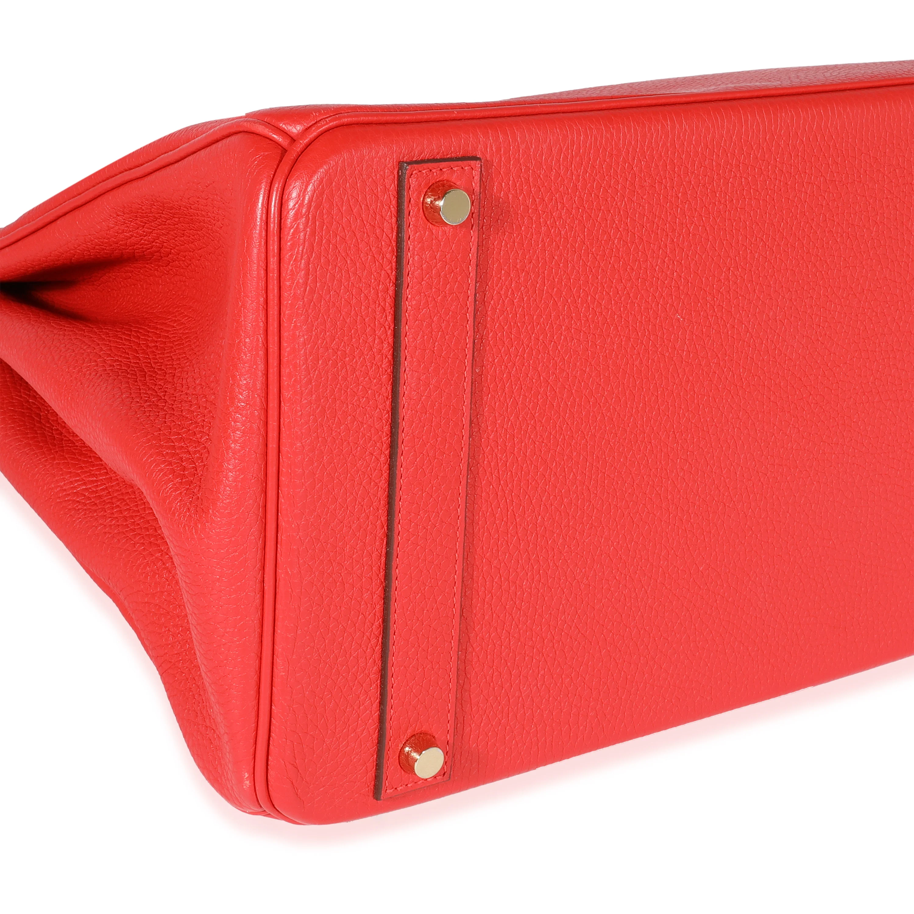 Hermès Geranium Togo Birkin 40 GHW - Image 5