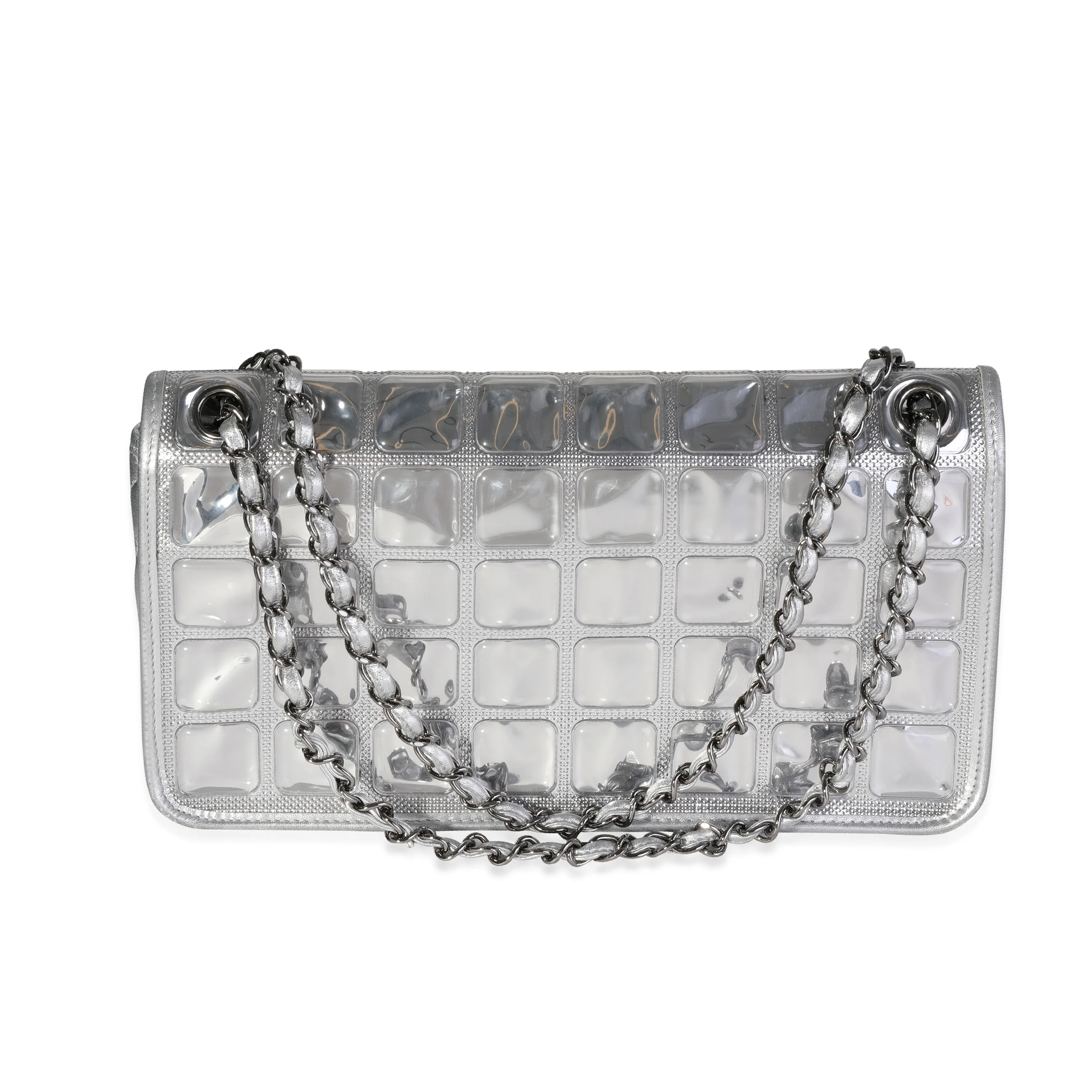 Chanel Silver Ice Cube Flap Bag - Image 2