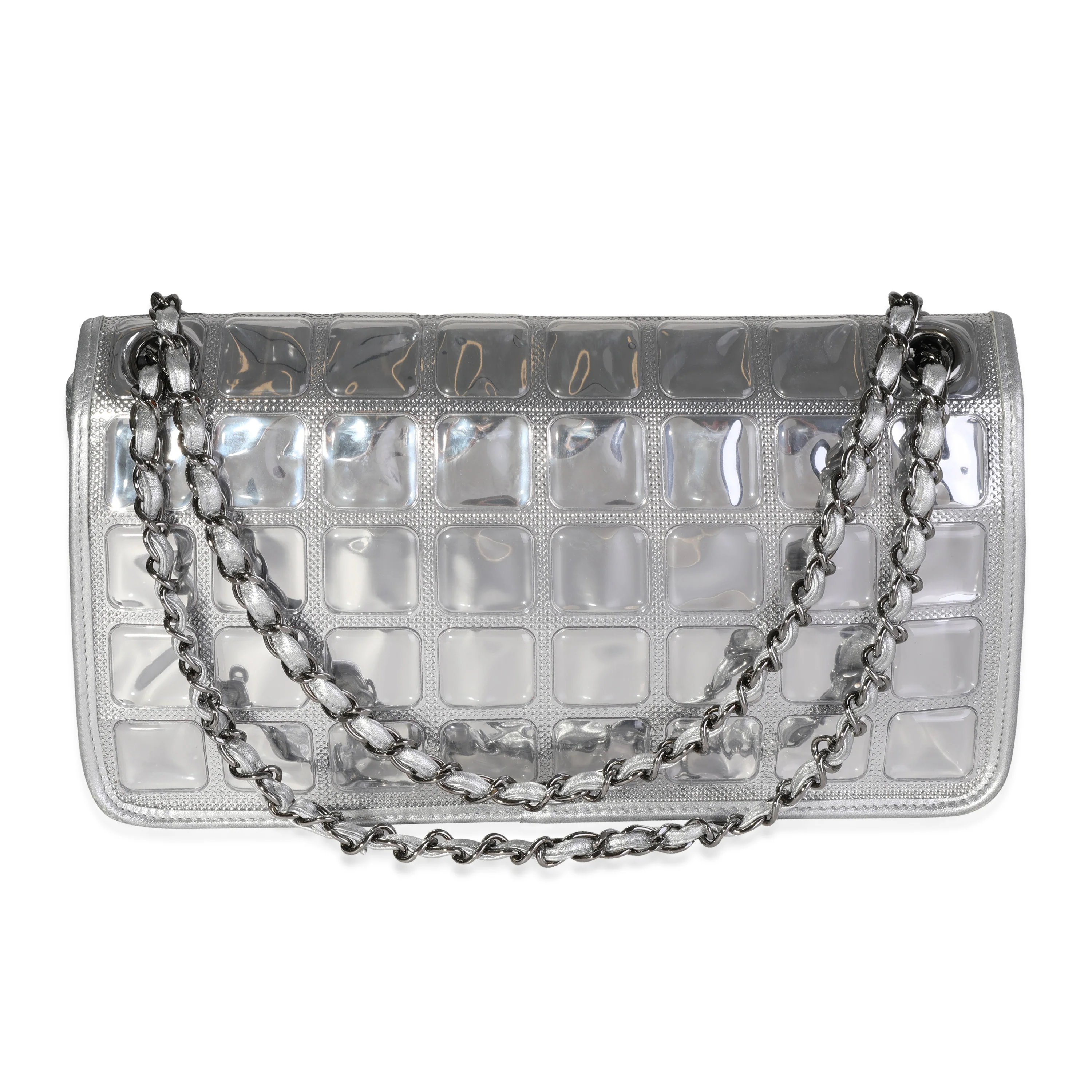 Chanel Silver Ice Cube Flap Bag - Image 7