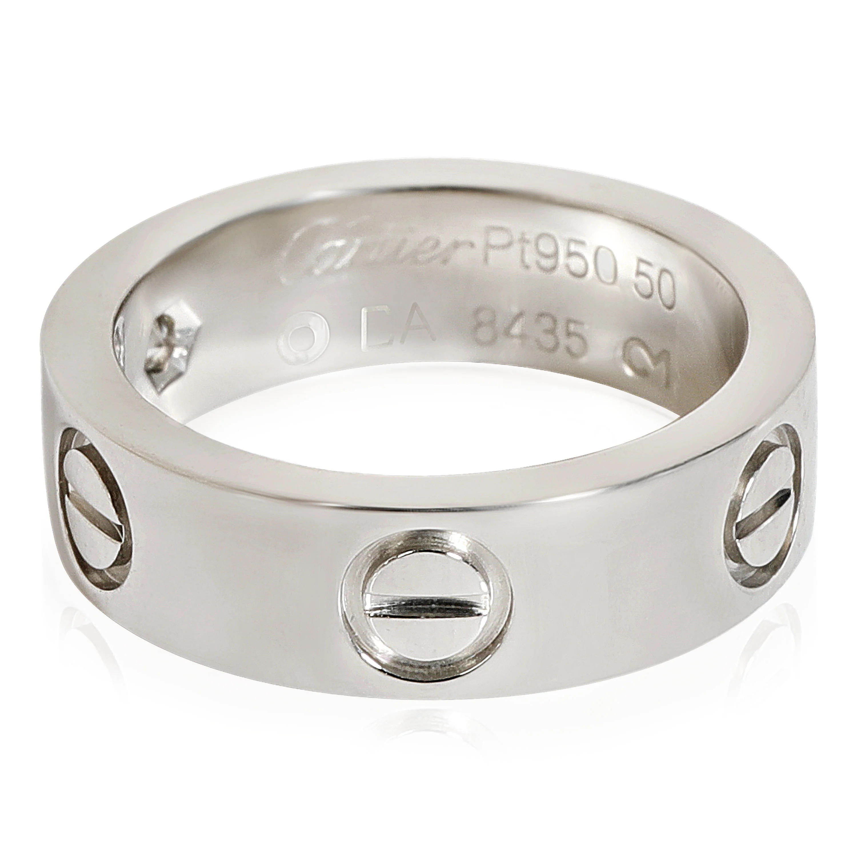 Love Ring, 1 Diamond (Platinum) - Image 2