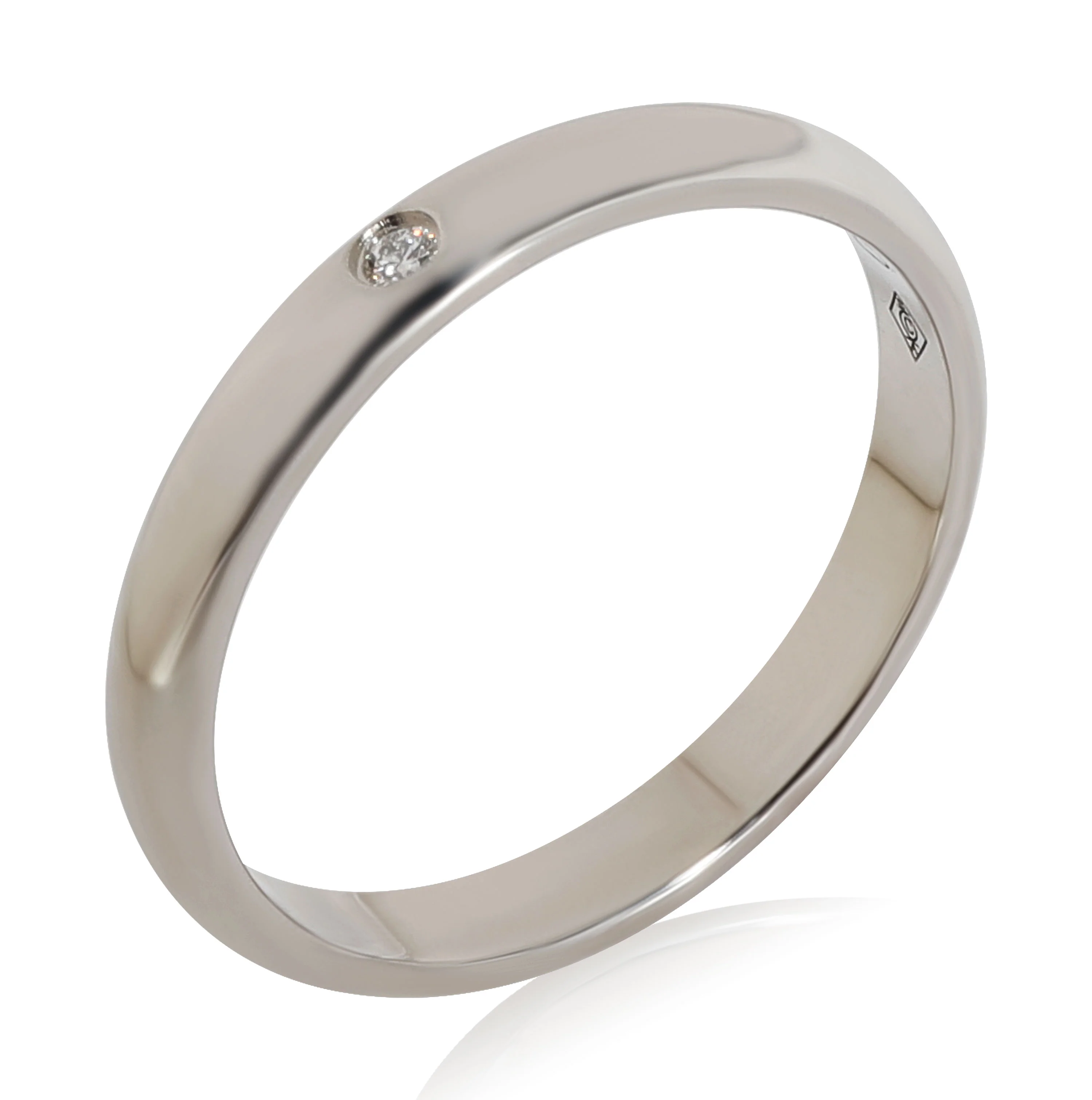 1895 Wedding Band, 1 Diamond (Platinum) - Image 3