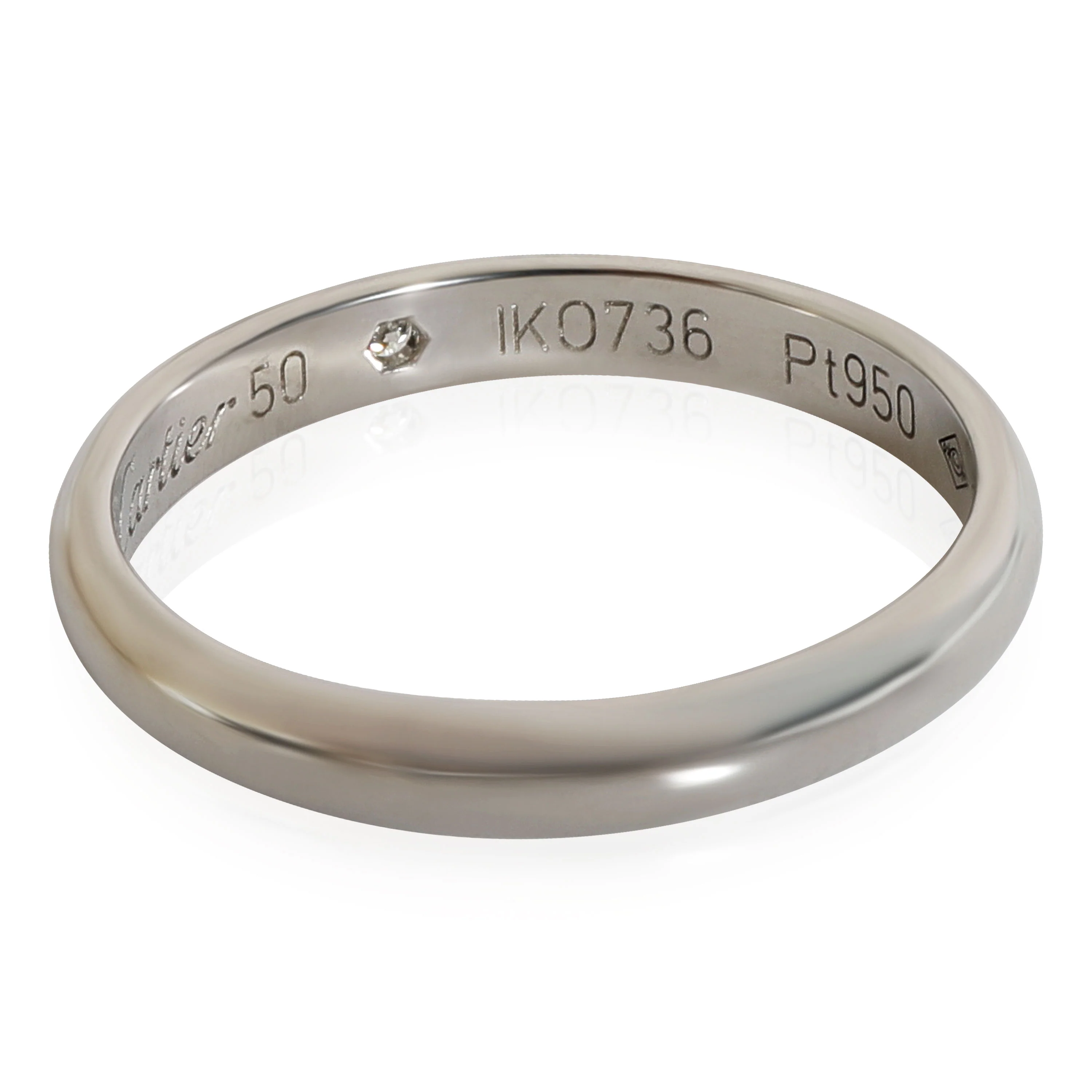 1895 Wedding Band, 1 Diamond (Platinum) - Image 4