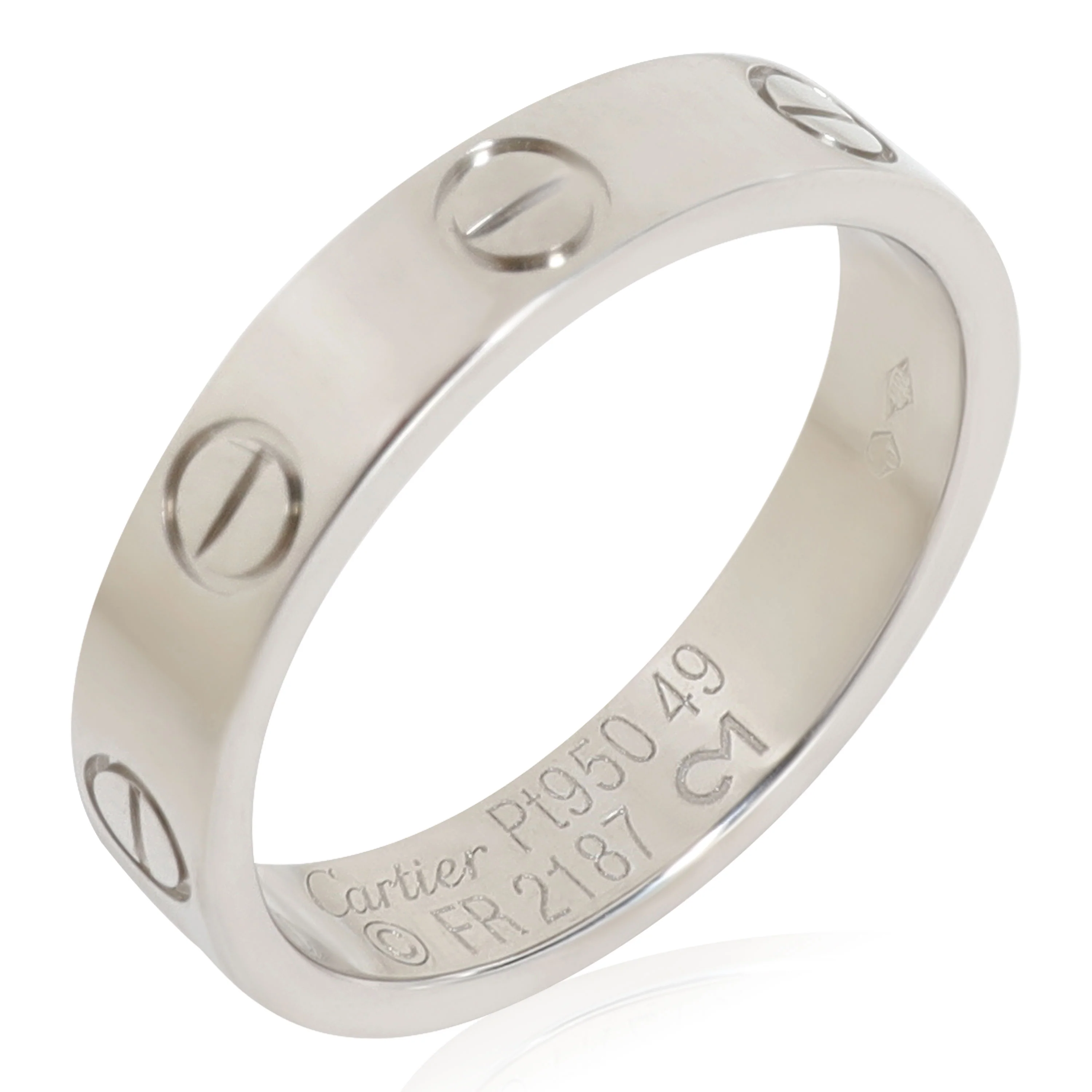 Cartier LOVE Wedding Ring in 950 Platinum - Image 3