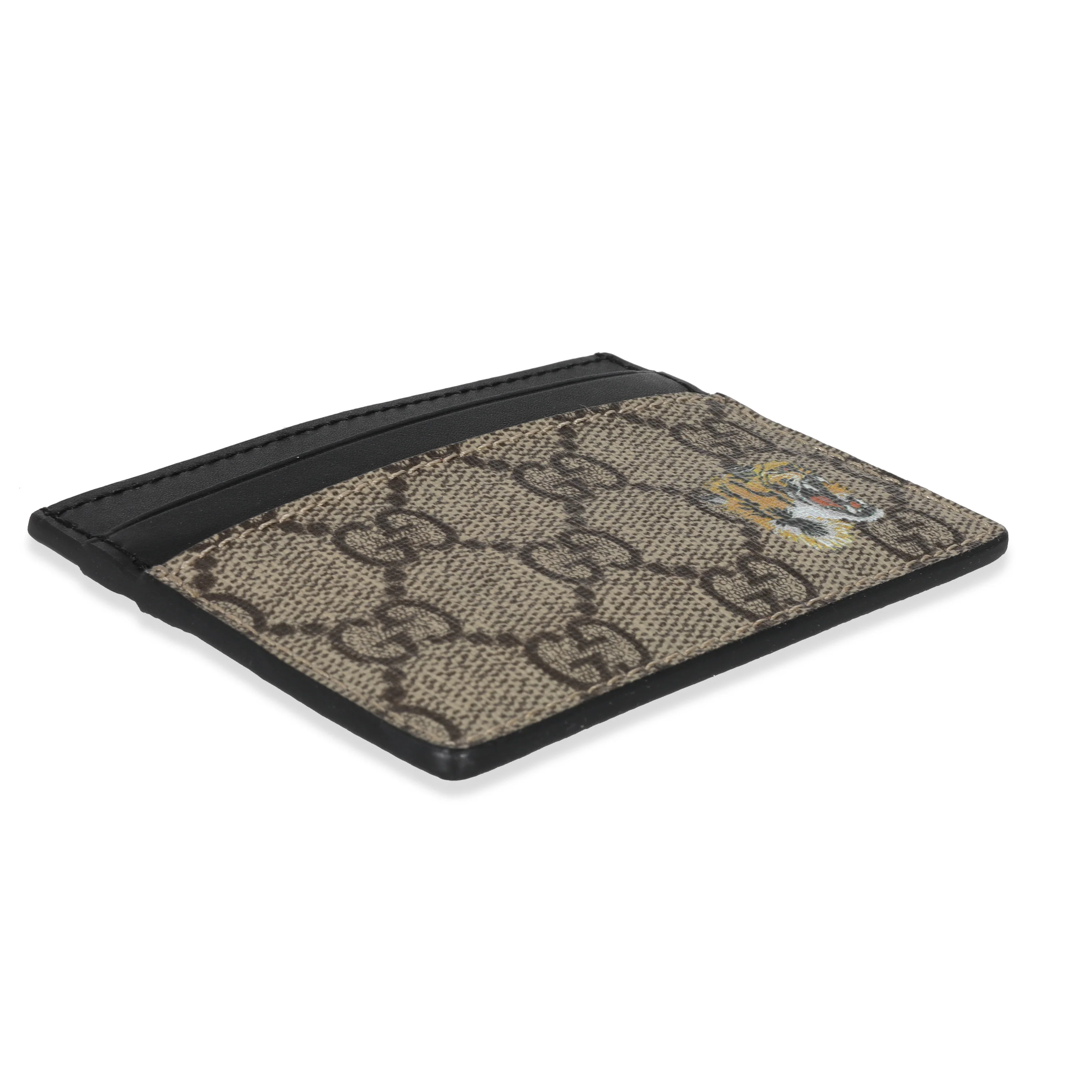 Gucci GG Supreme Monogram Tiger Print Card Holder - Image 5