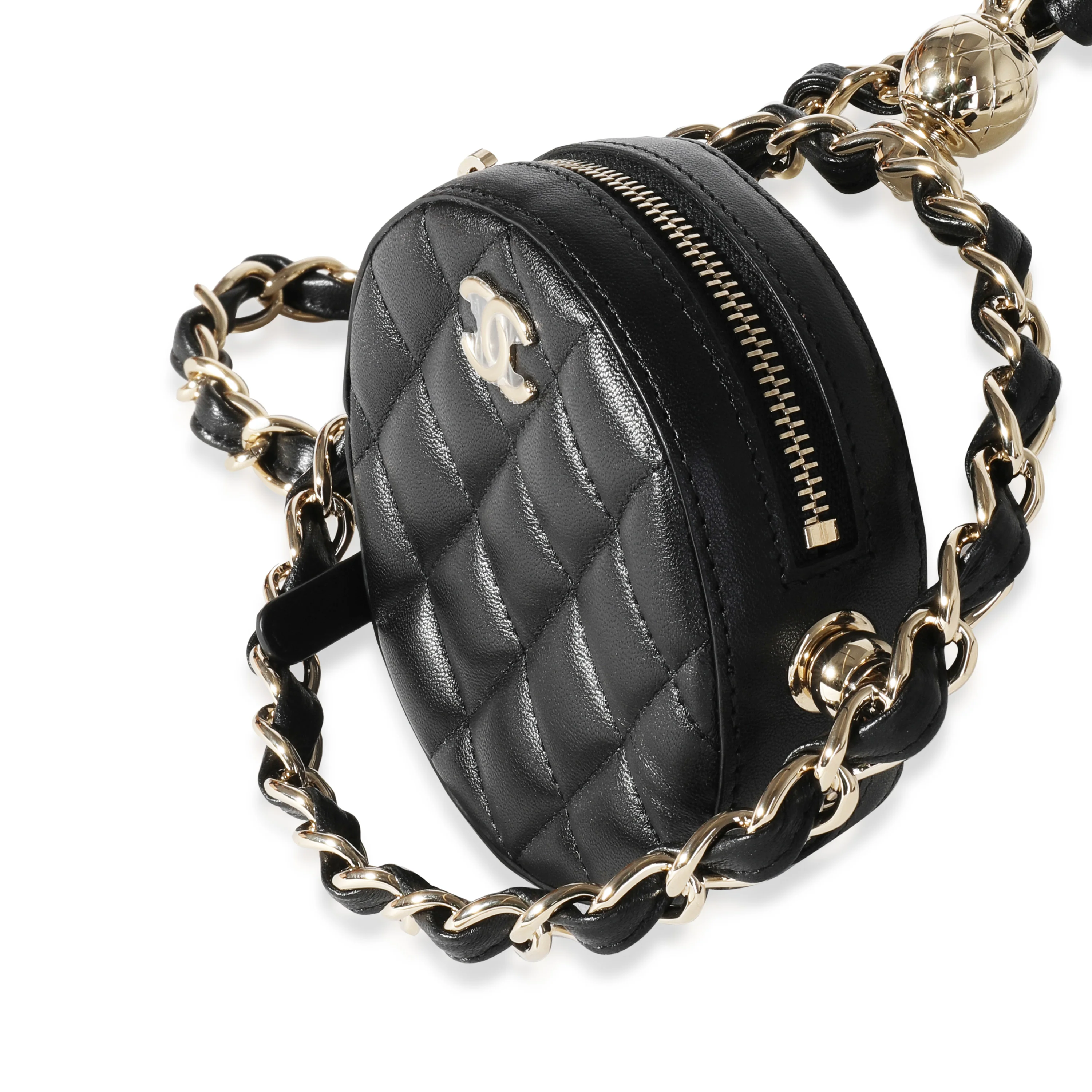 Chanel Quilted Lambskin Clutch with Chain - Image 2