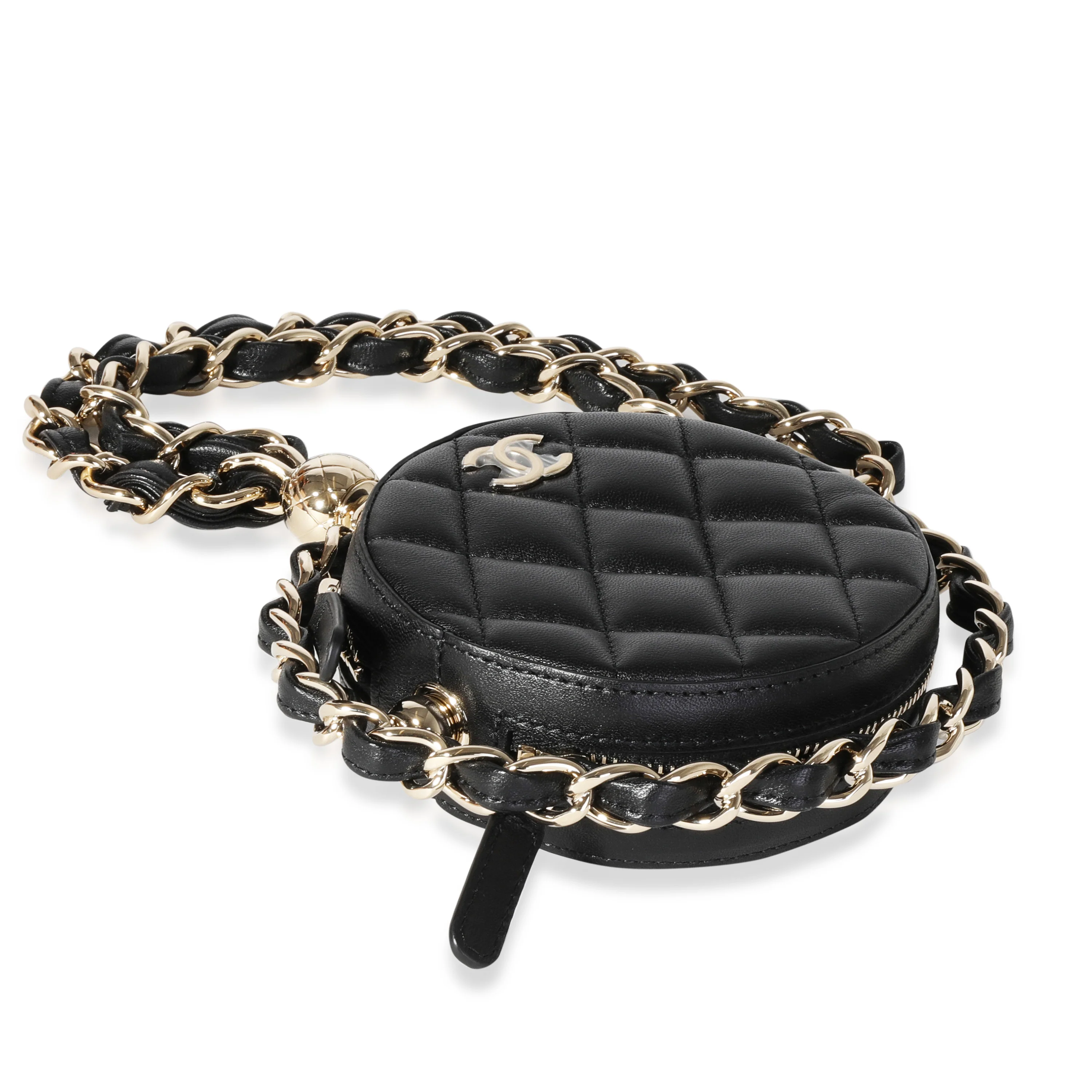 Chanel Quilted Lambskin Clutch with Chain - Image 6