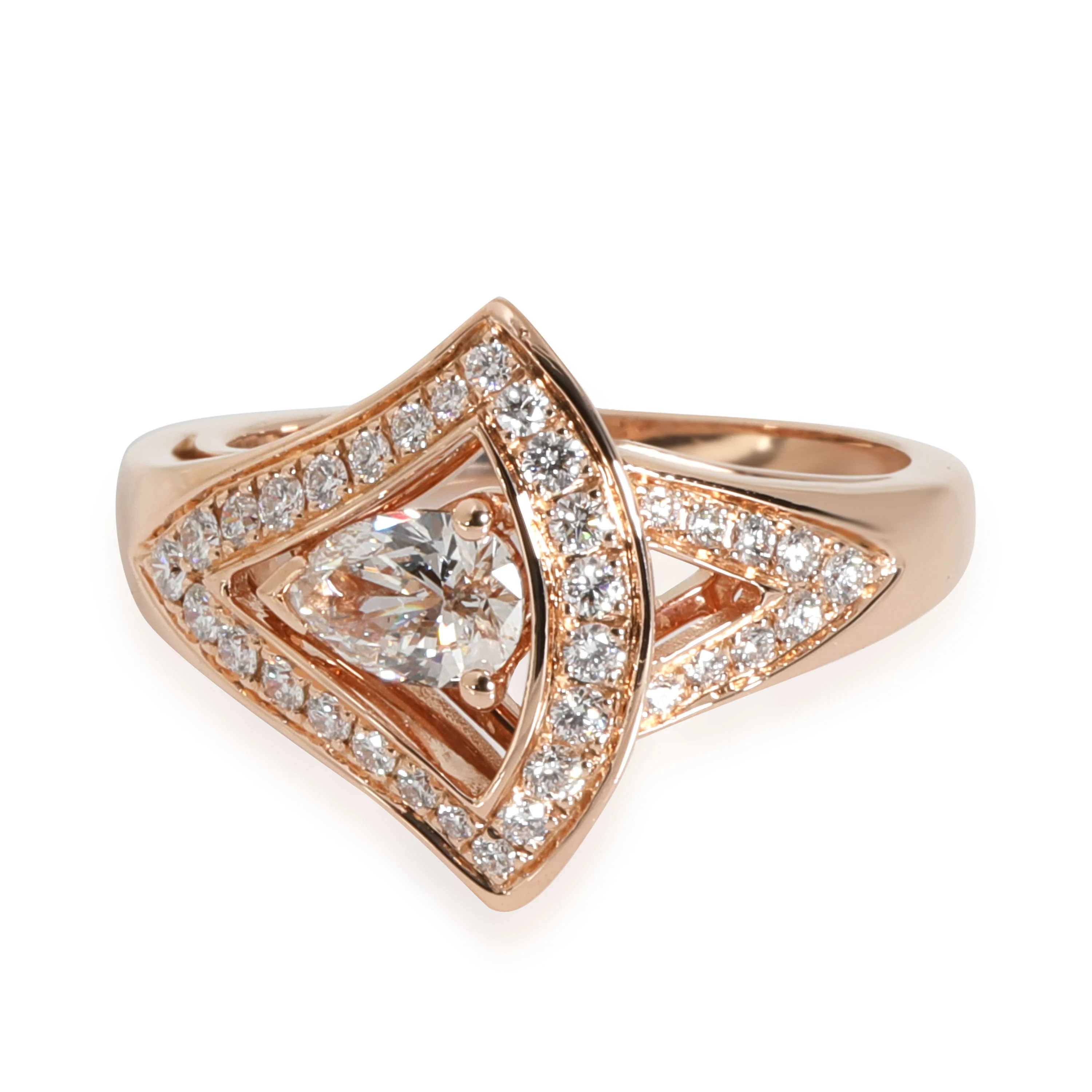 Bvlgari Divas Dream Diamond Ring in 18k Rose Gold 0.67 CTW