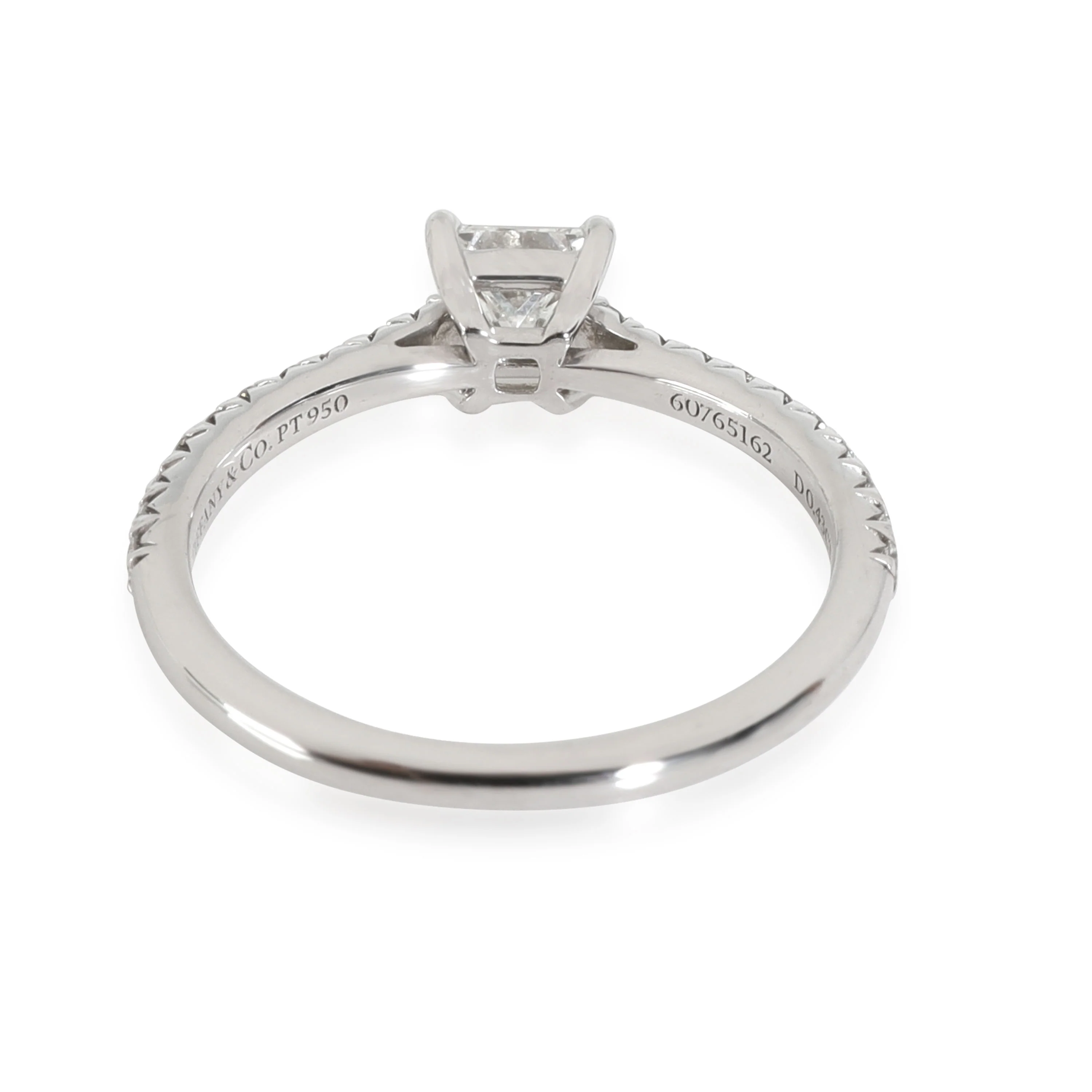 Tiffany & Co. Novo Diamond Engagement Ring in Platinum G VS1 0.59CTW - Image 4