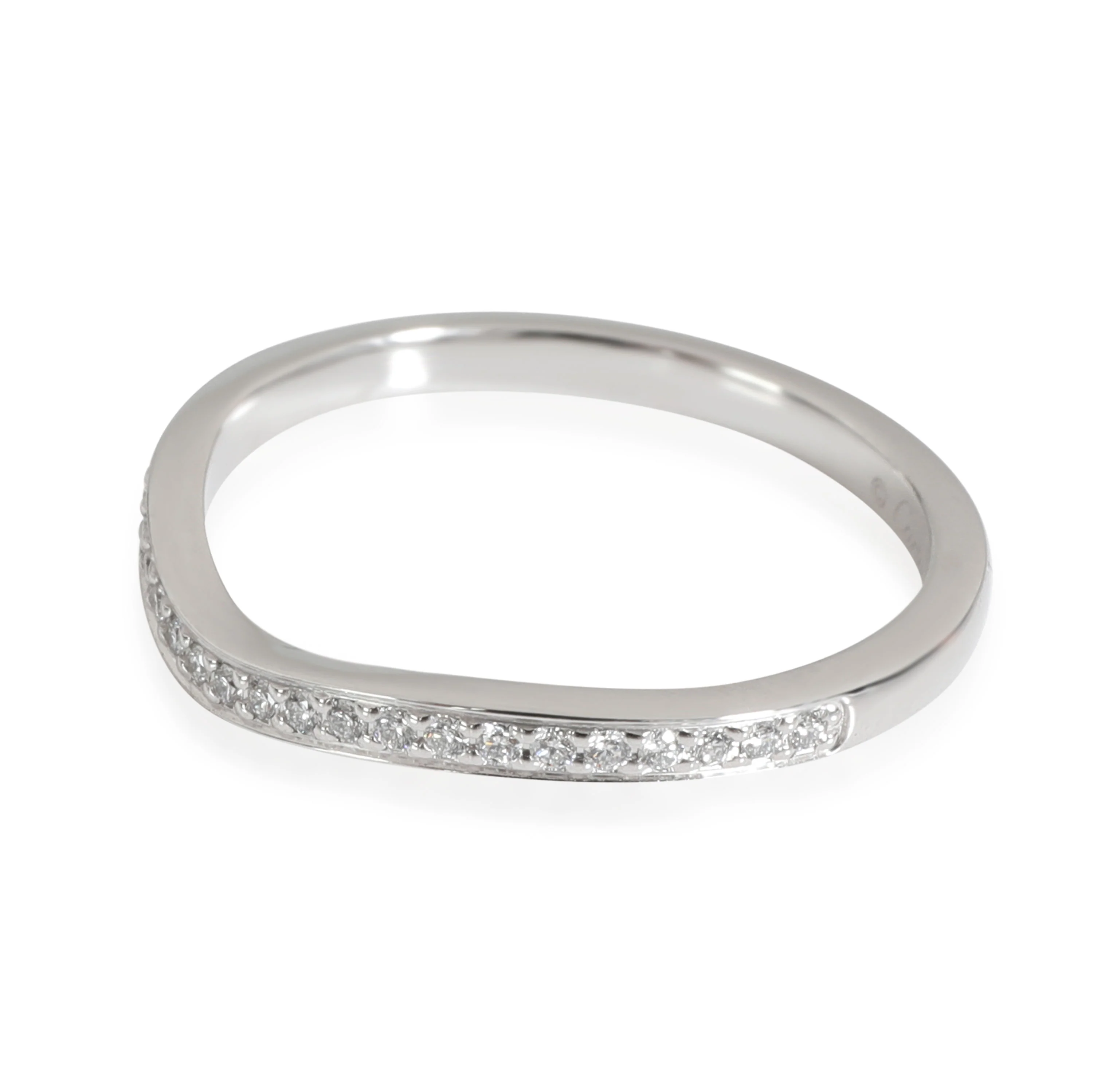 Cartier Ballerine Curved Diamond Band in Platinum 0.09 CTW - Image 2