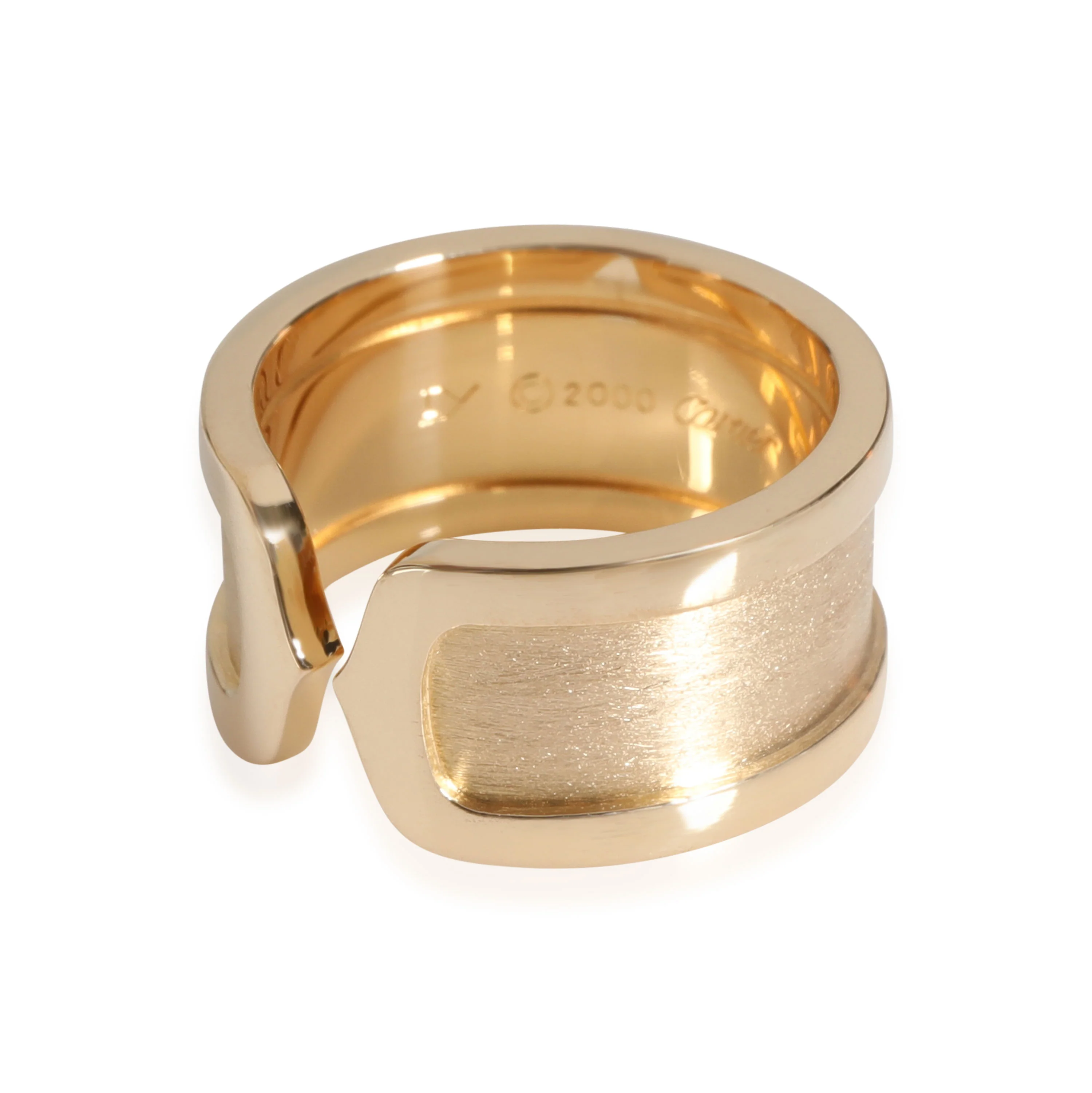 Cartier C de Cartier 10 mm Wide Band in 18k Yellow Gold - Image 2