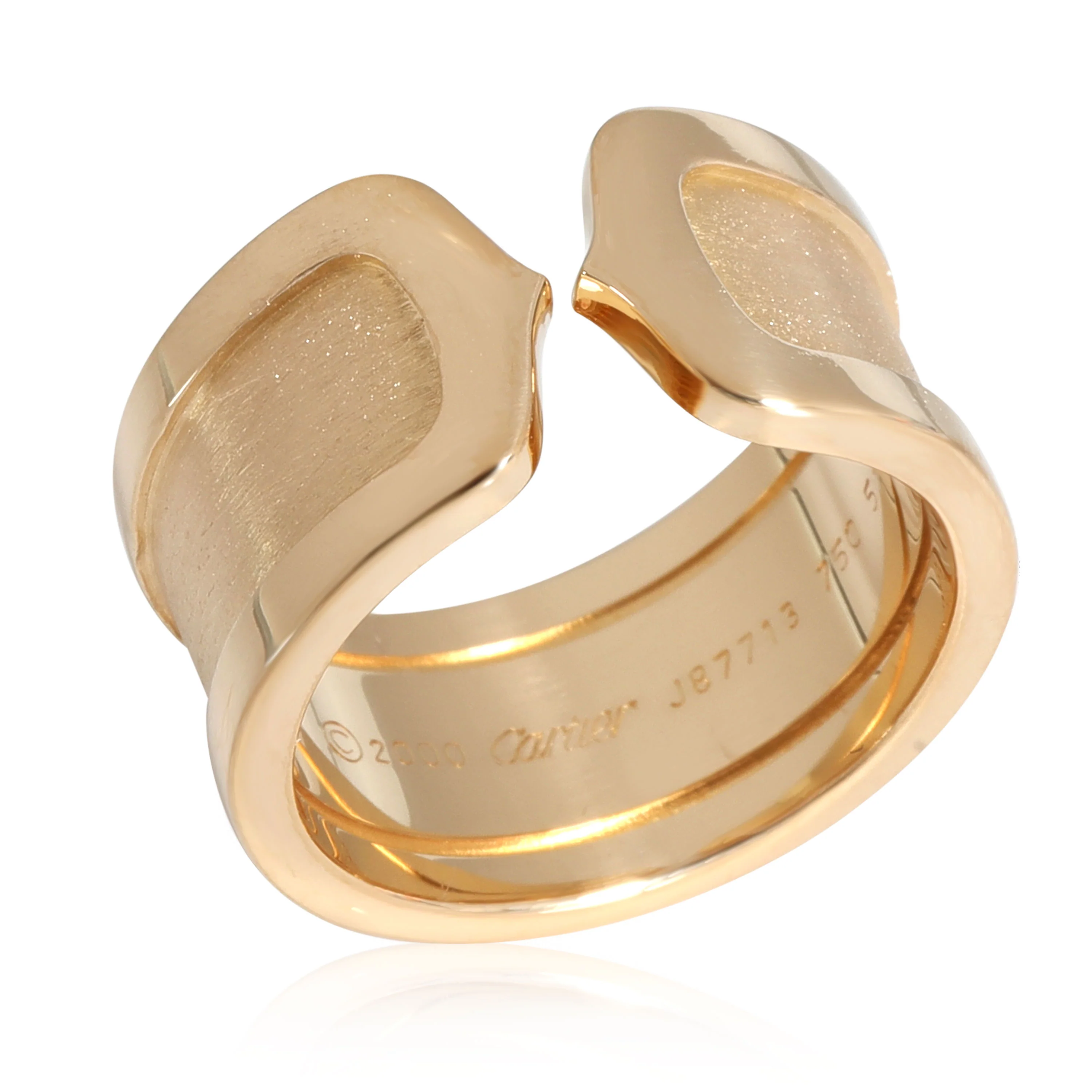 Cartier C de Cartier 10 mm Wide Band in 18k Yellow Gold - Image 3