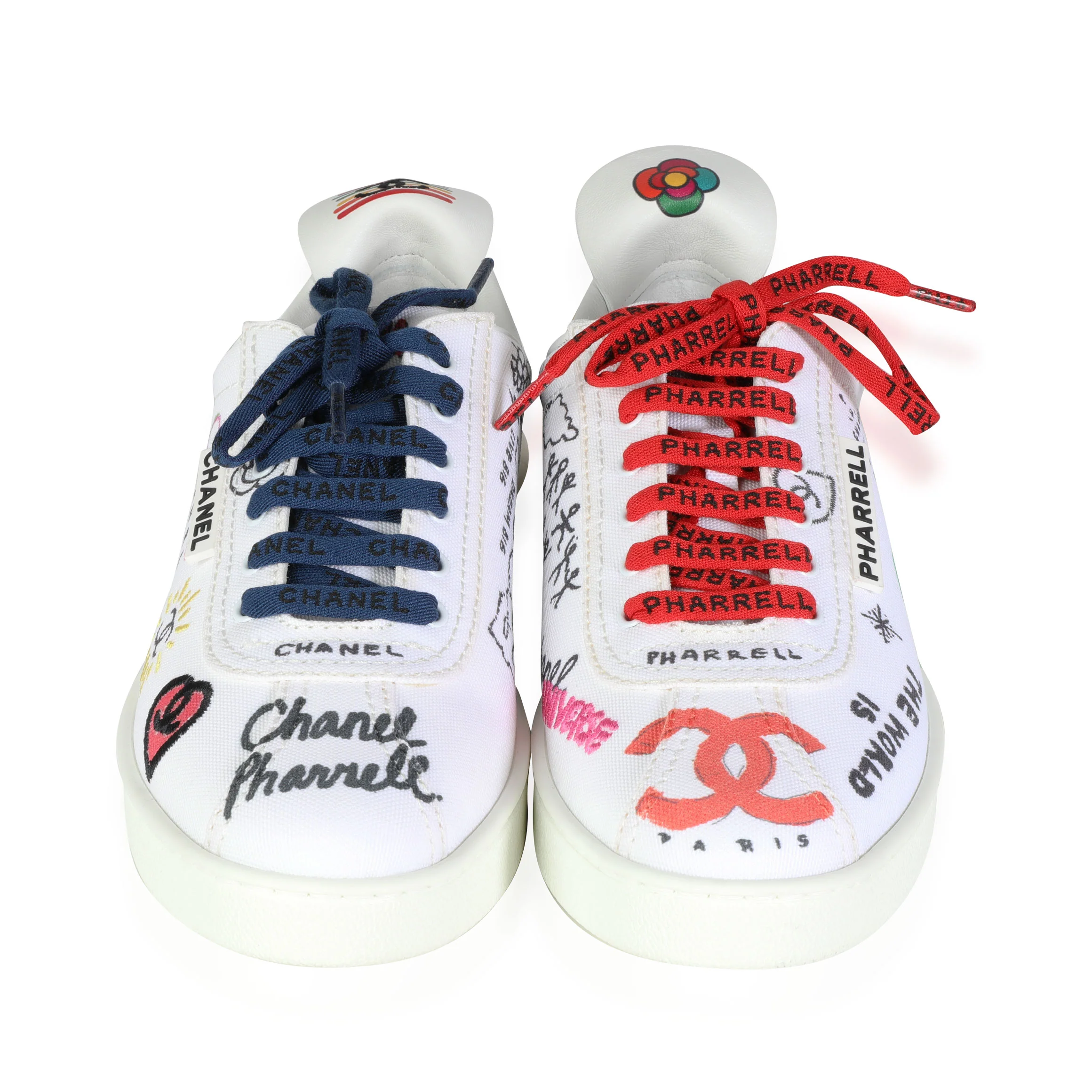 Pharrell x Chanel Leather Sneaker Graffiti (39 EUR) - Image 3