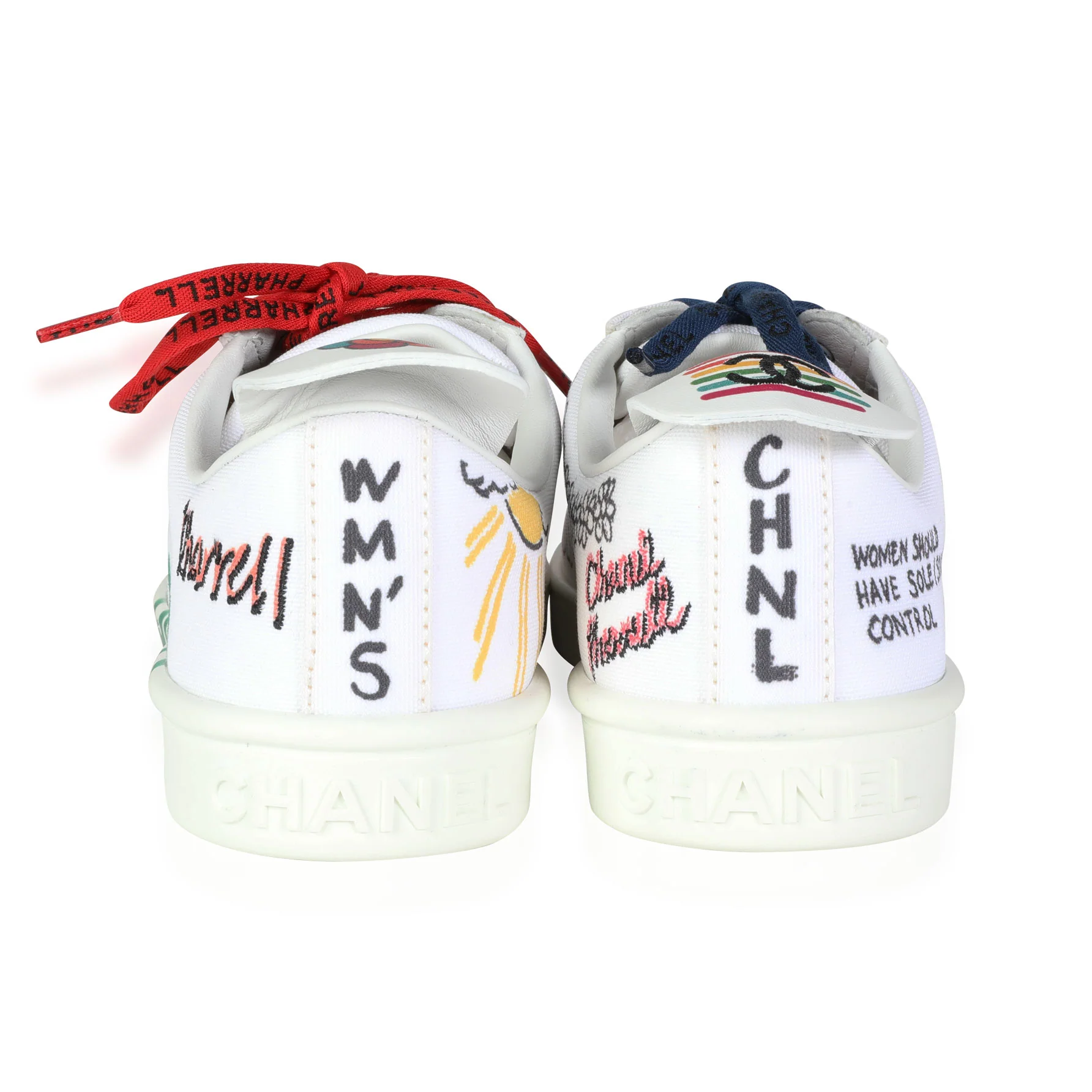 Pharrell x Chanel Leather Sneaker Graffiti (39 EUR) - Image 4