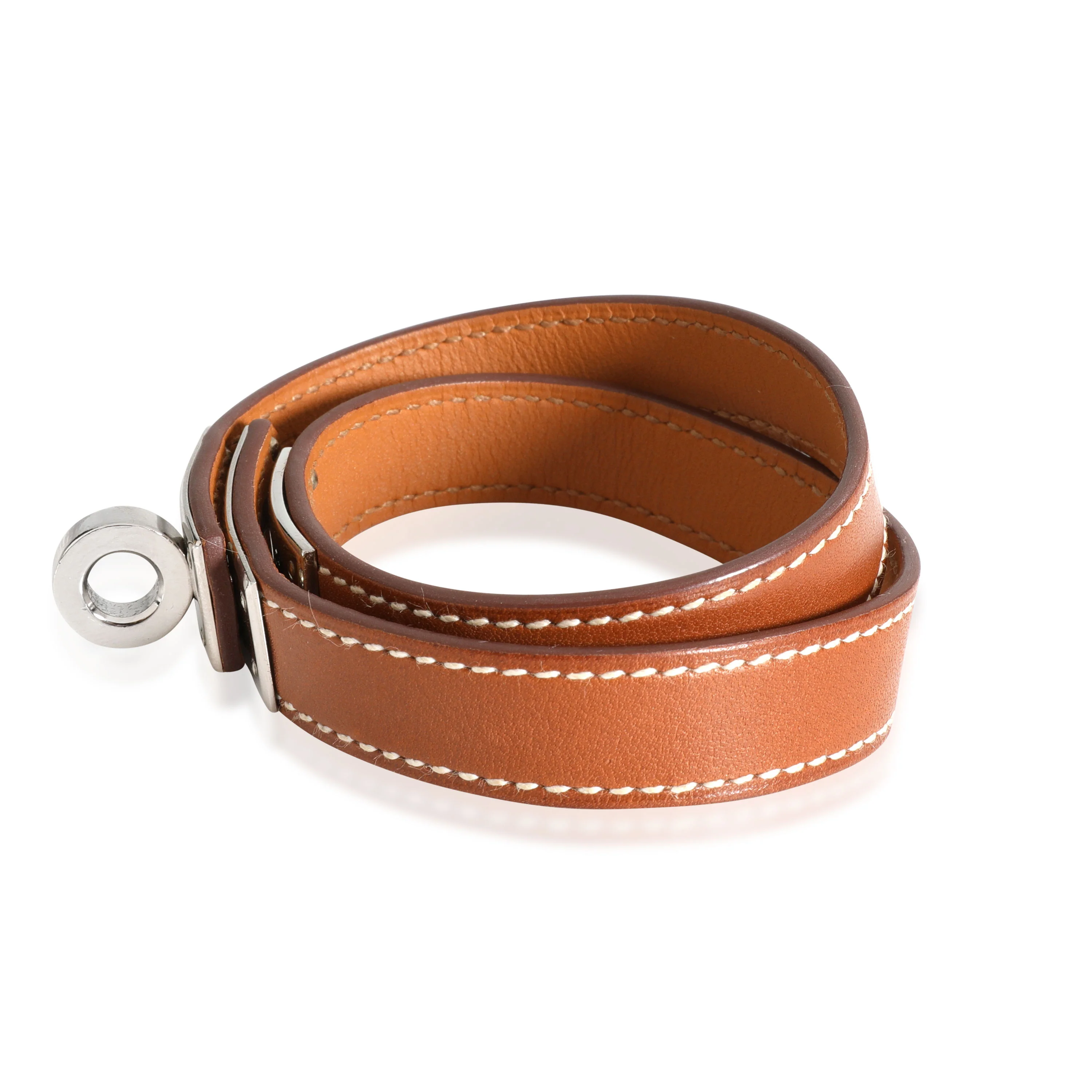 Hermes Kelly Double Tour Bracelet in Caramel Leather - Image 2