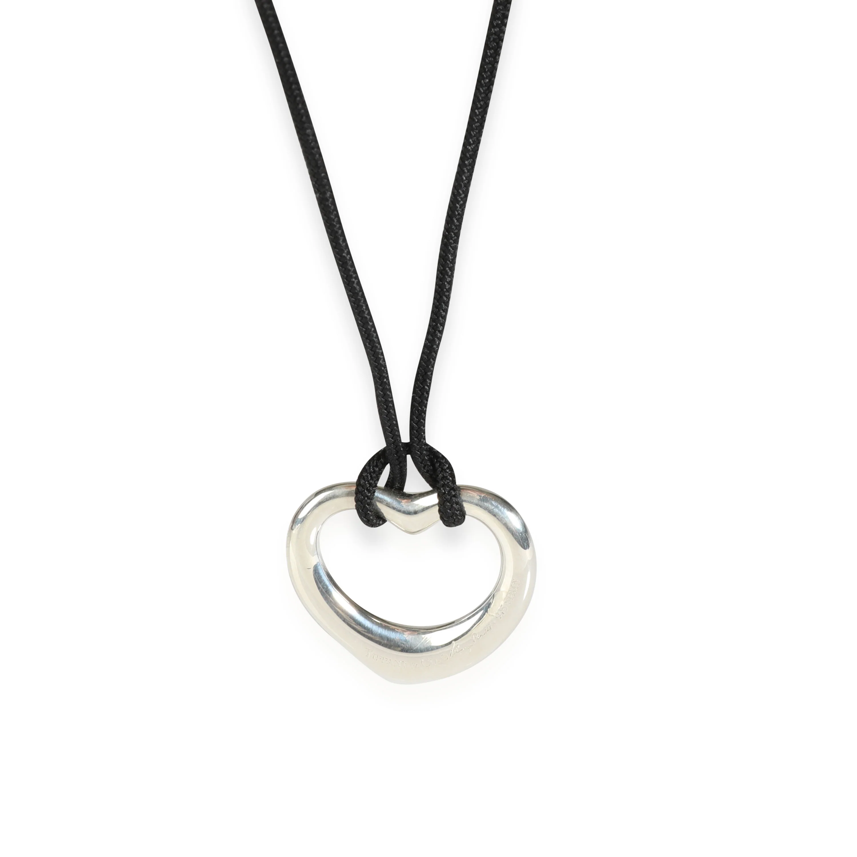 Elsa Peretti Open Heart Pendant in Sterling Silver 0.02 CTW - Image 3