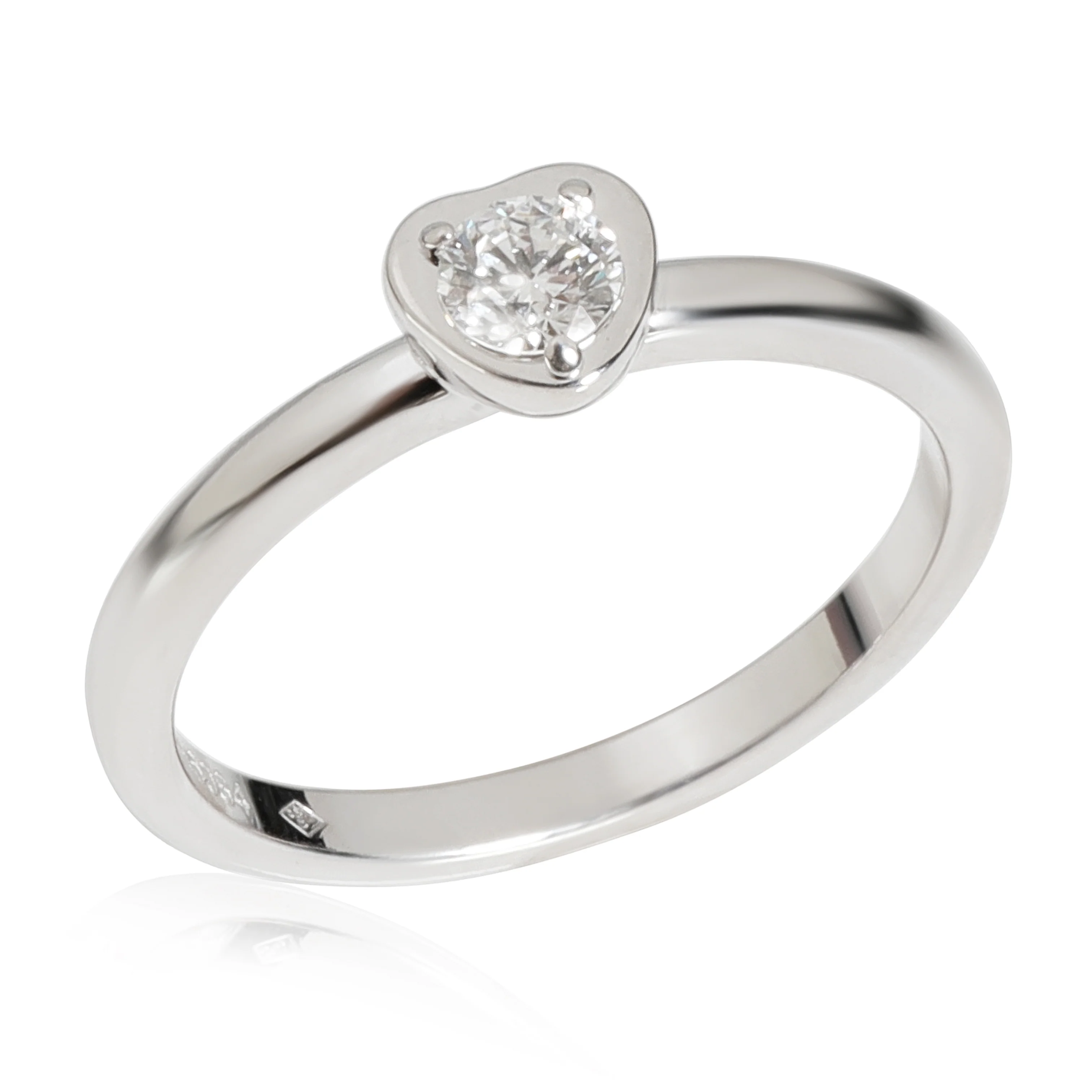 Cartier Diamants Légers Heart Ring in 18k White Gold 0.14 Ct - Image 3