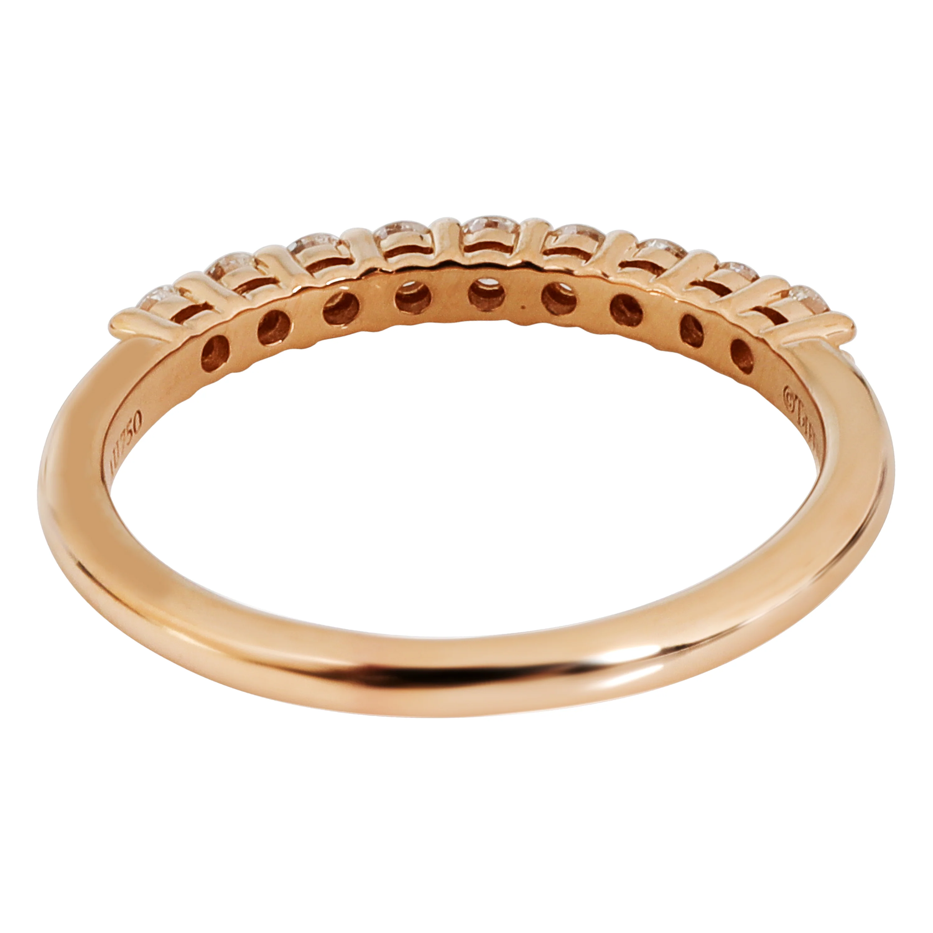 Tiffany Forever Diamond Wedding Band in 18k Rose Gold 0.27 CTW - Image 3