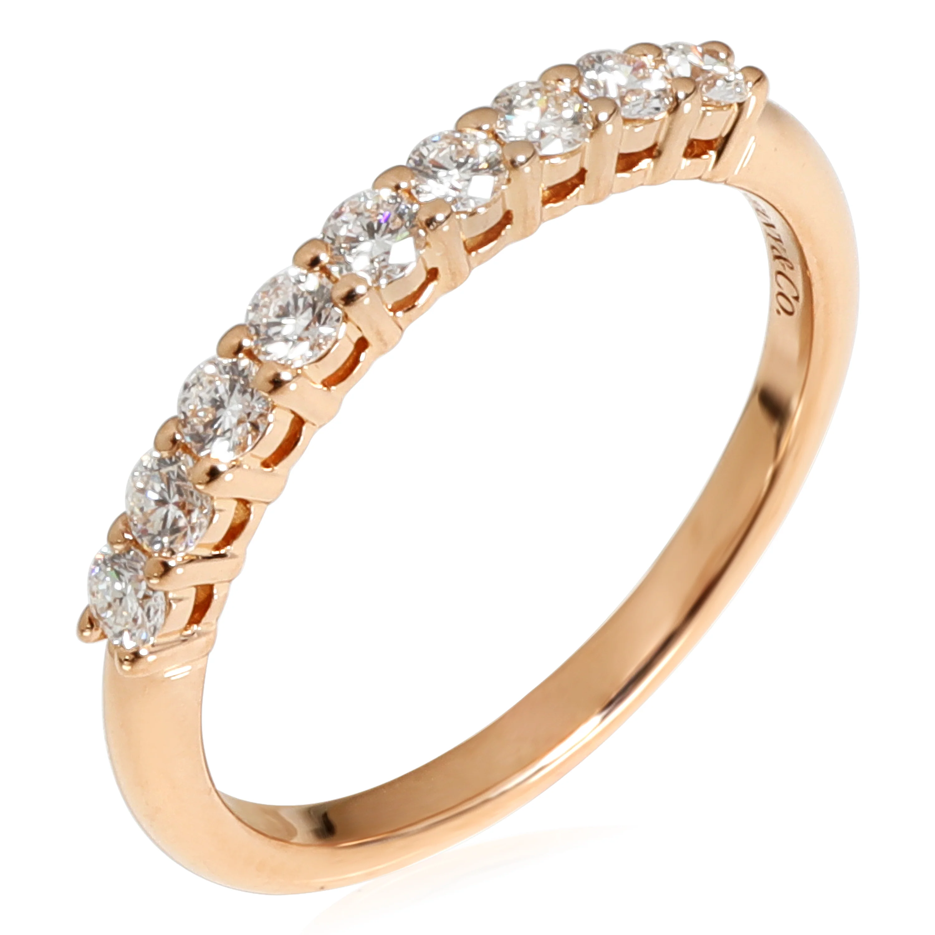 Tiffany Forever Diamond Wedding Band in 18k Rose Gold 0.27 CTW - Image 4