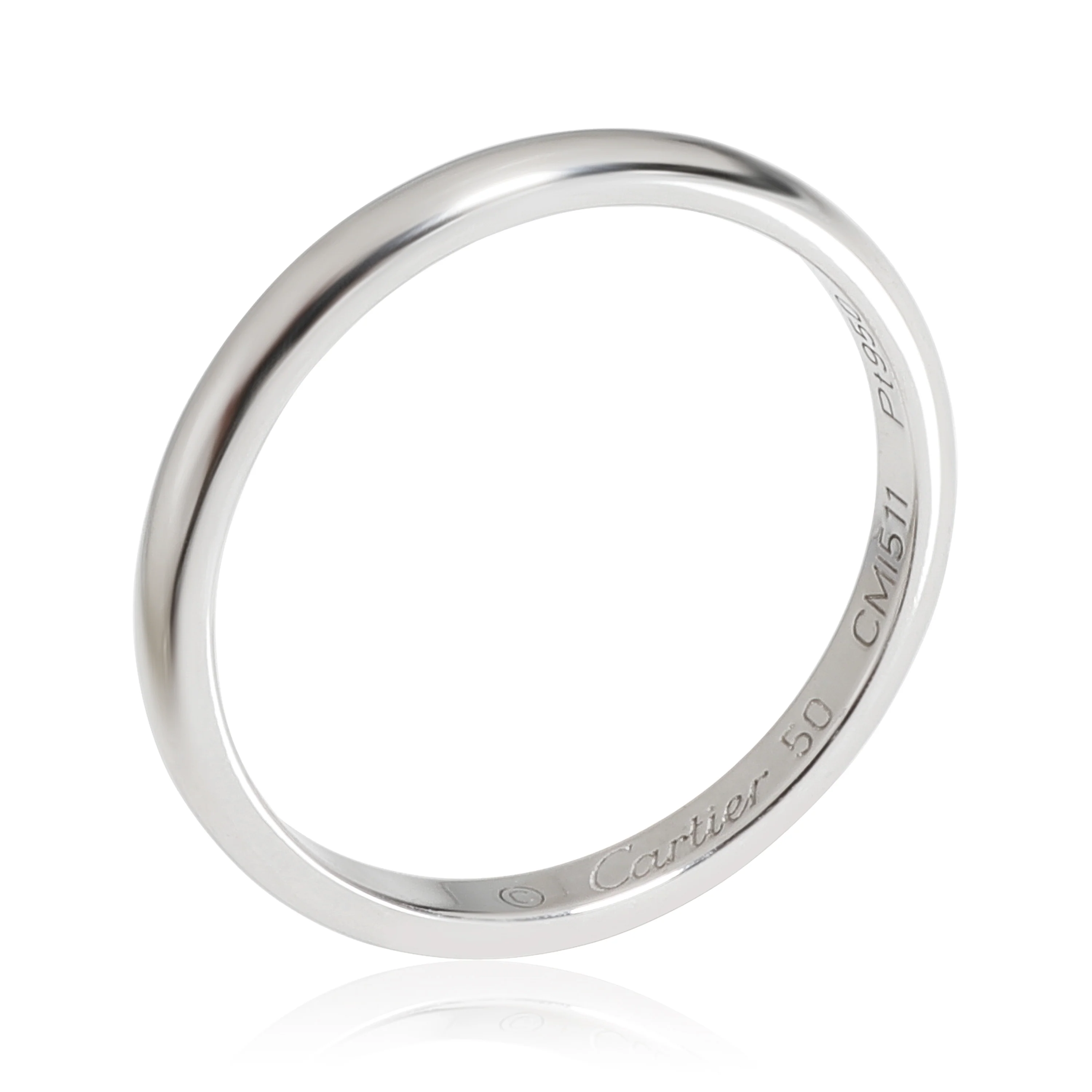 Cartier 1895 2 mm Wedding Band in Platinum - Image 3