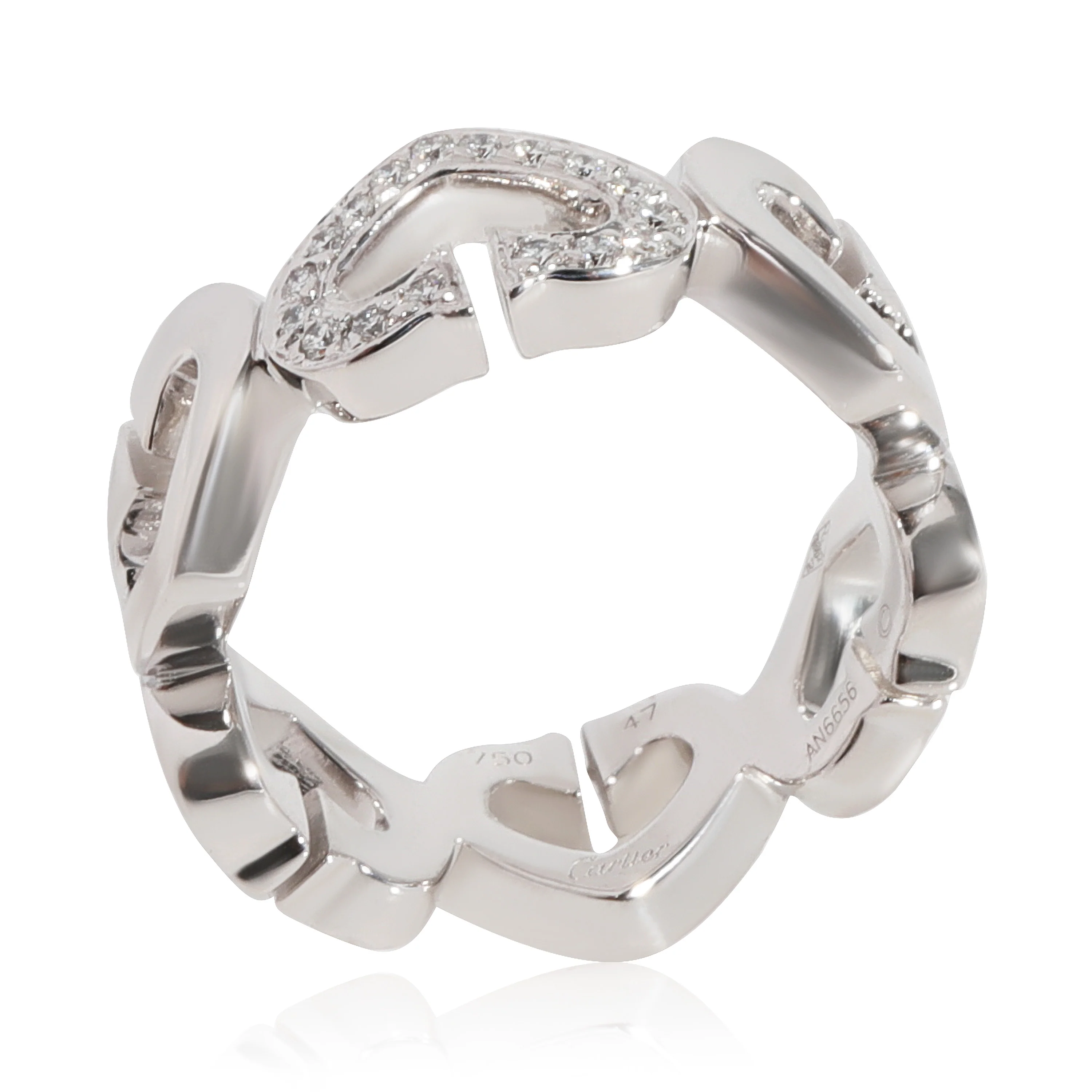 Cartier C Heart of Cartier Diamond Ring in 18K White Gold 0.13 CTW - Image 5
