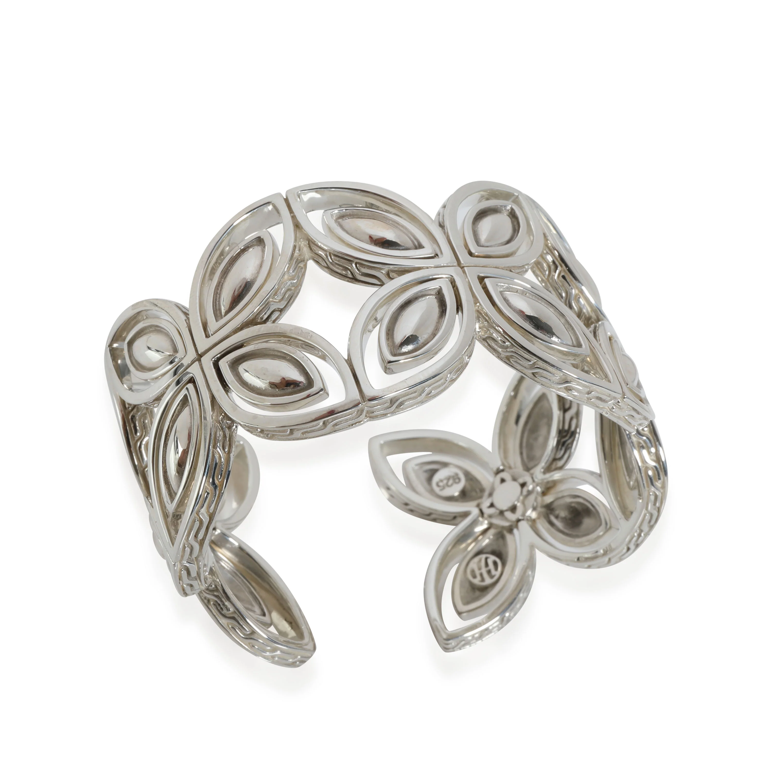 Kawung Flower Cuff in  Sterling Silver - Image 3