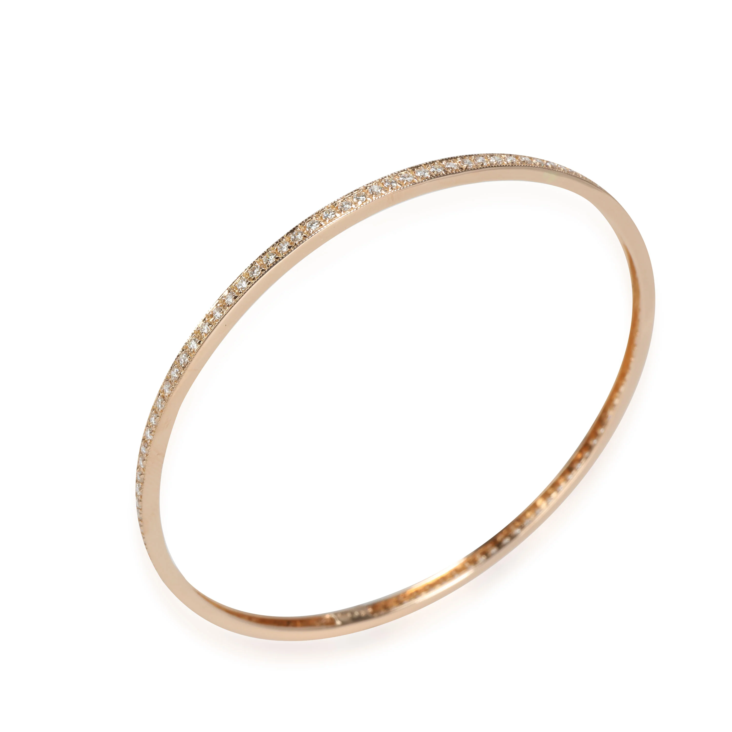 Diamond Bangle in 18k Rose Gold 1.75 CTW - Image 3