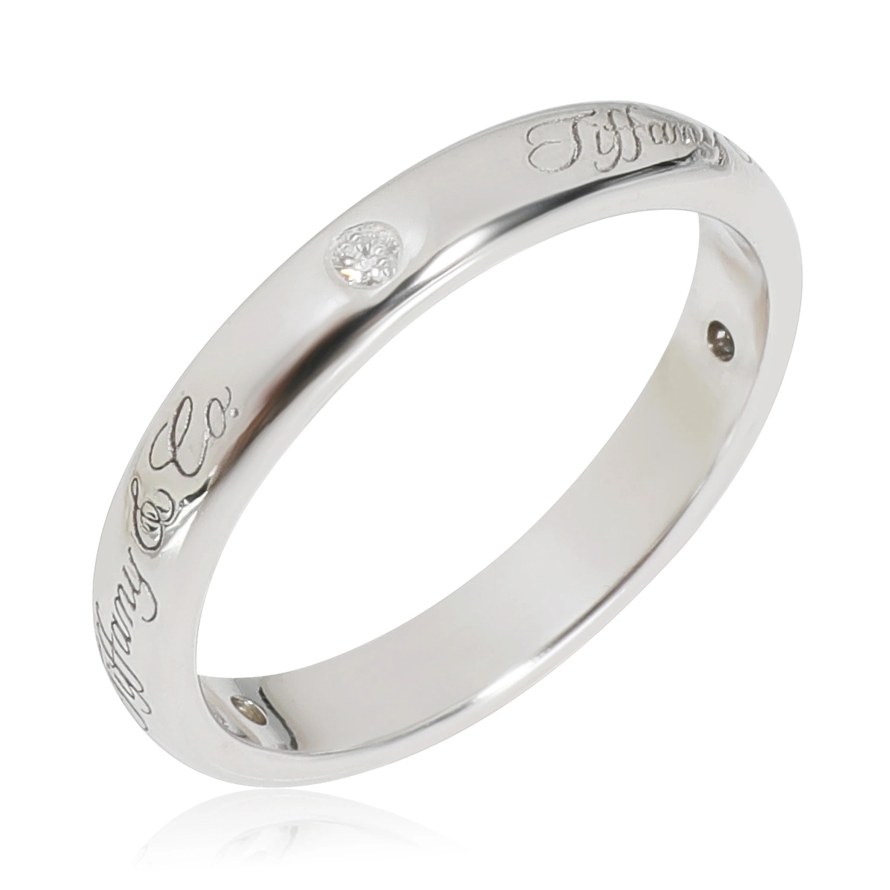 Notes 3 mm  Diamond Band in Platinum 0.07 CTW - Image 5
