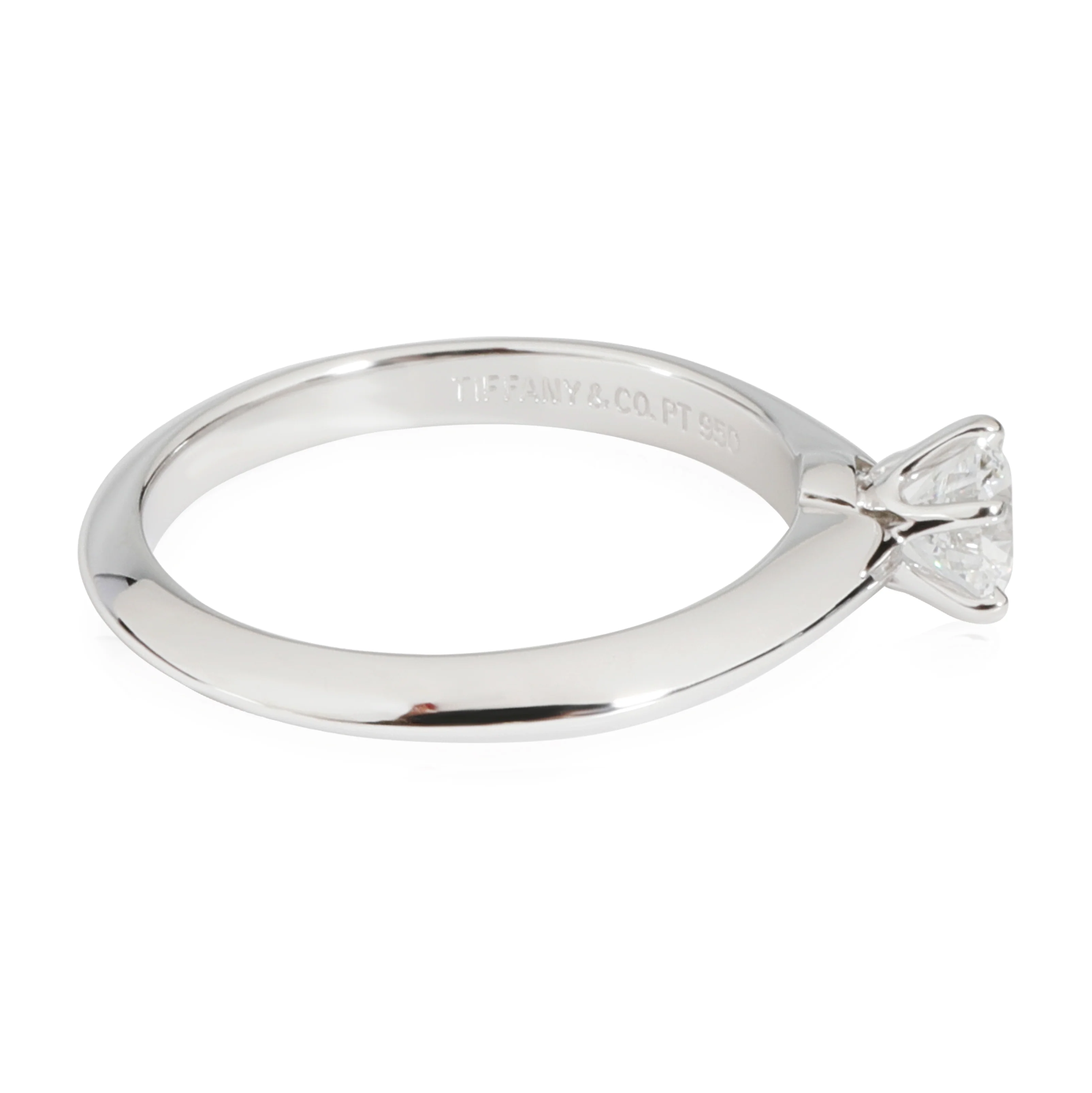 Tiffany & Co. Diamond Engagement Ring in Platinum D IF 0.46 CTW - Image 2