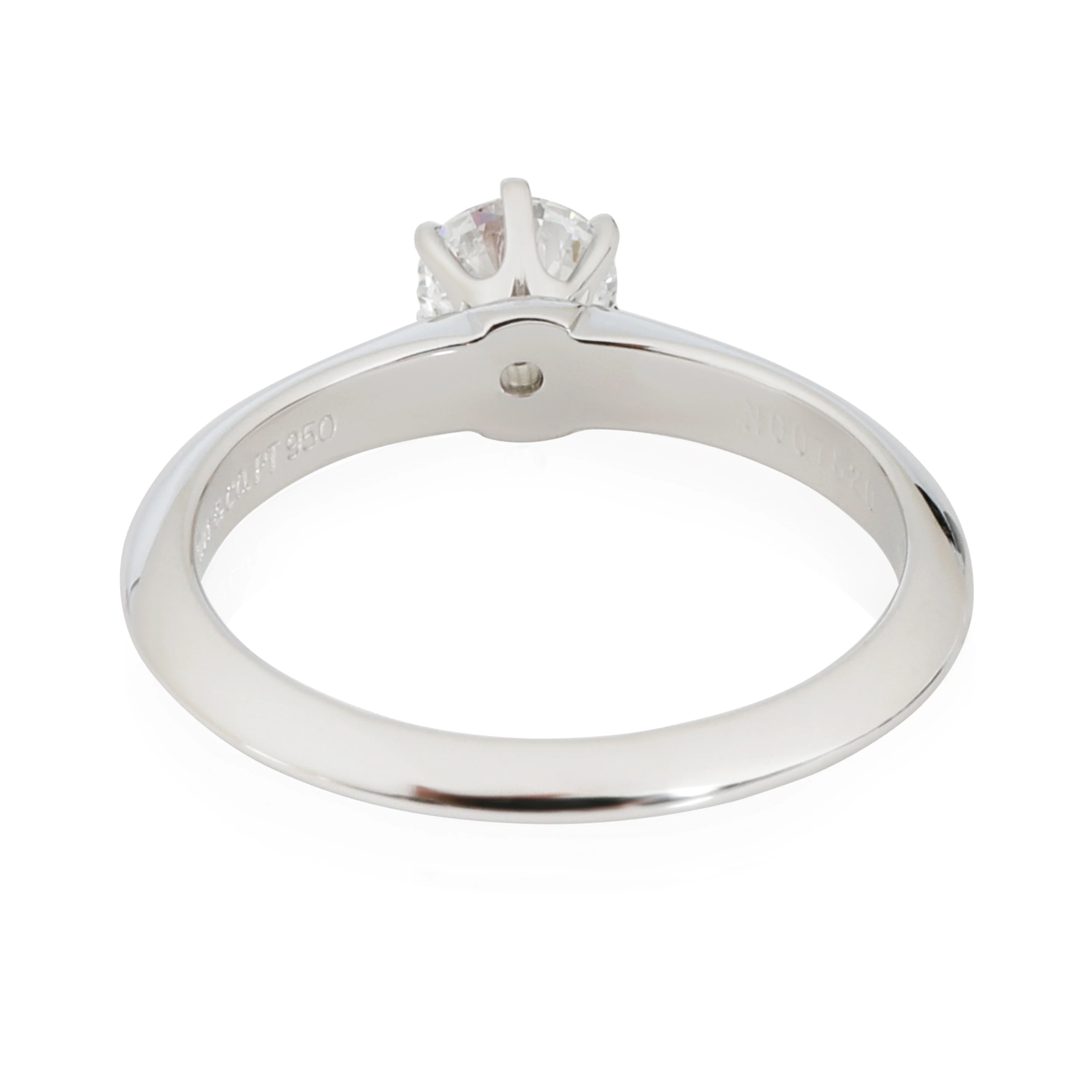 Tiffany & Co. Diamond Engagement Ring in Platinum D IF 0.46 CTW - Image 6