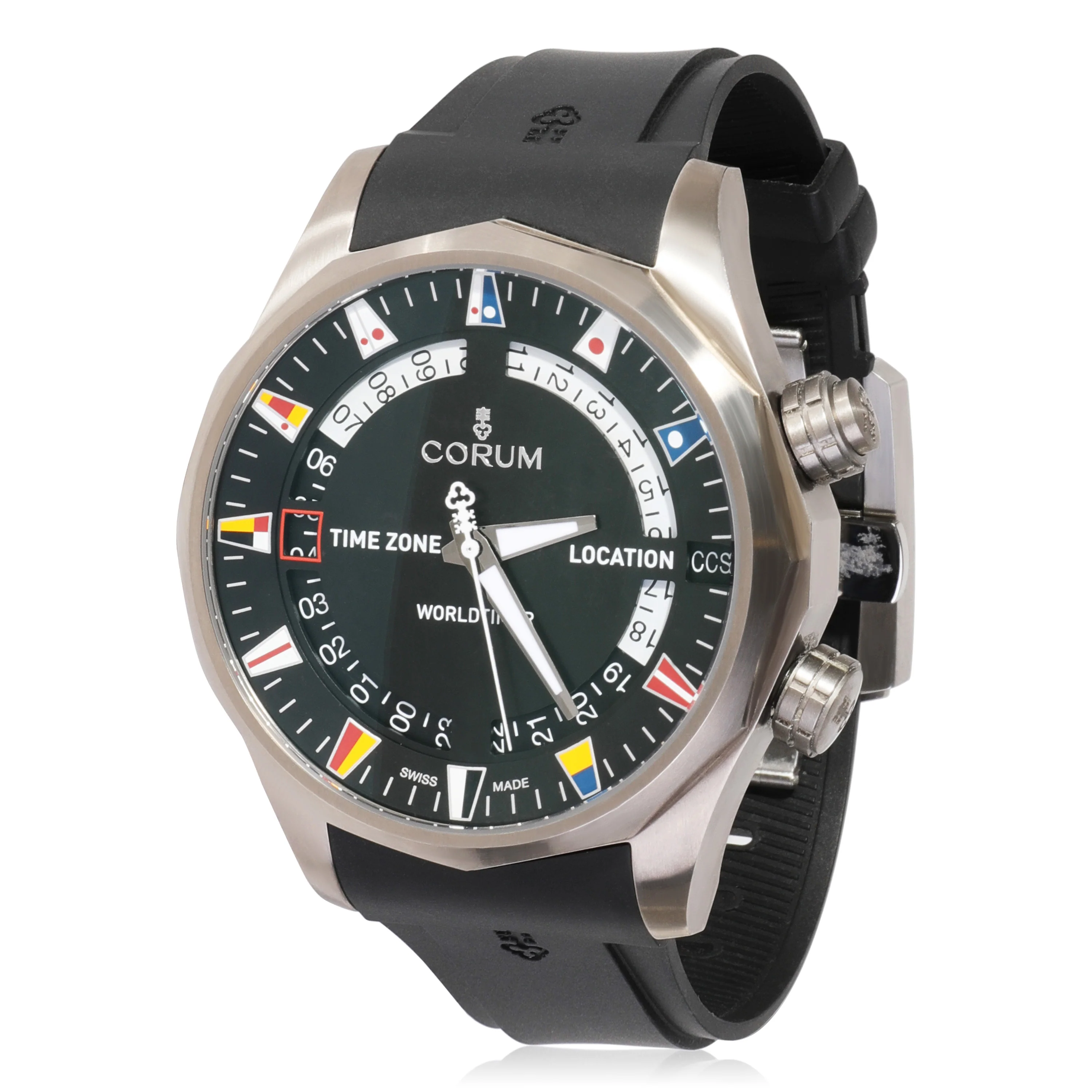 Admirals Cup Worldtimer 637.101.04/F371 Mens Watch in Titanium