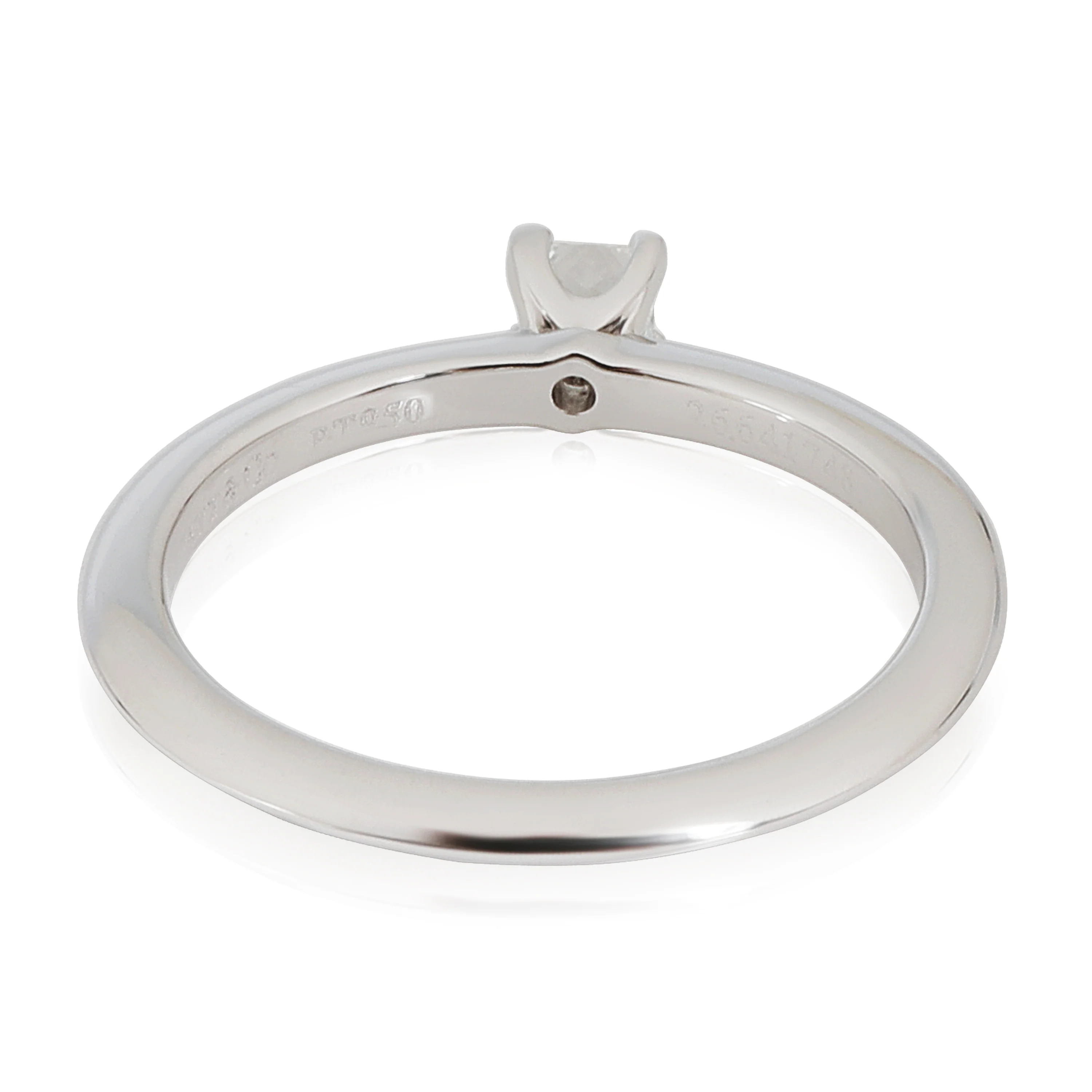 Tiffany & Co. Diamond Princess Cut Engagement Ring in Platinum D VS1 0.18 CTW - Image 6