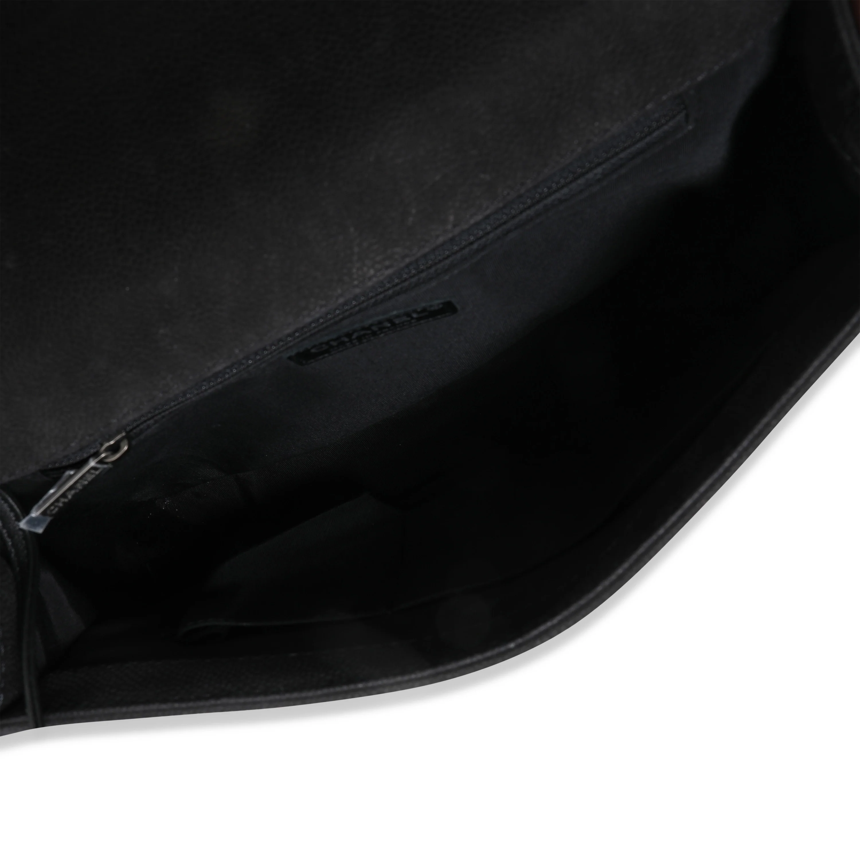 Chanel Black Quilted Suede Large Boy Bag - Image 8