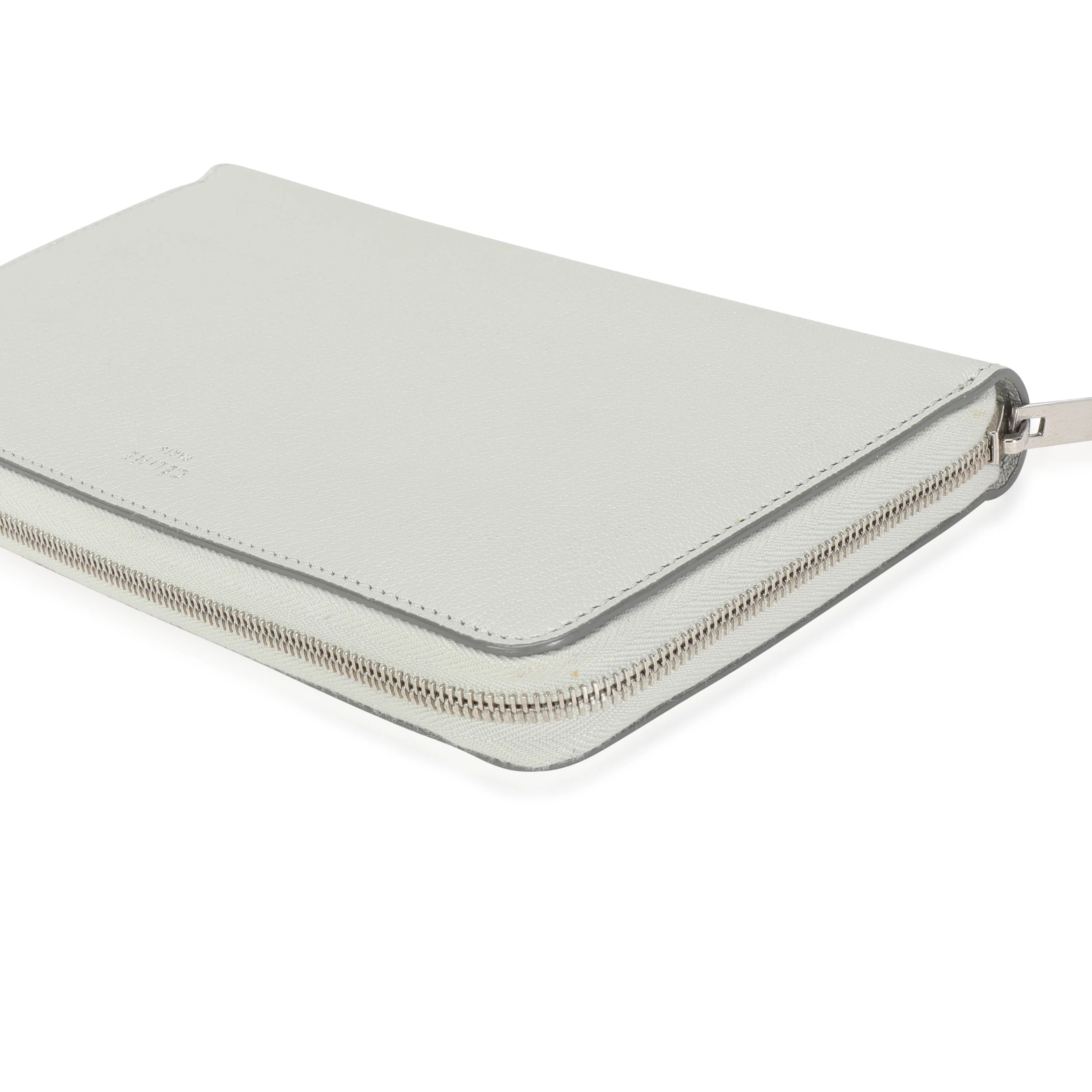Celine Cement Leather Large Zip-Around Wallet - Image 5