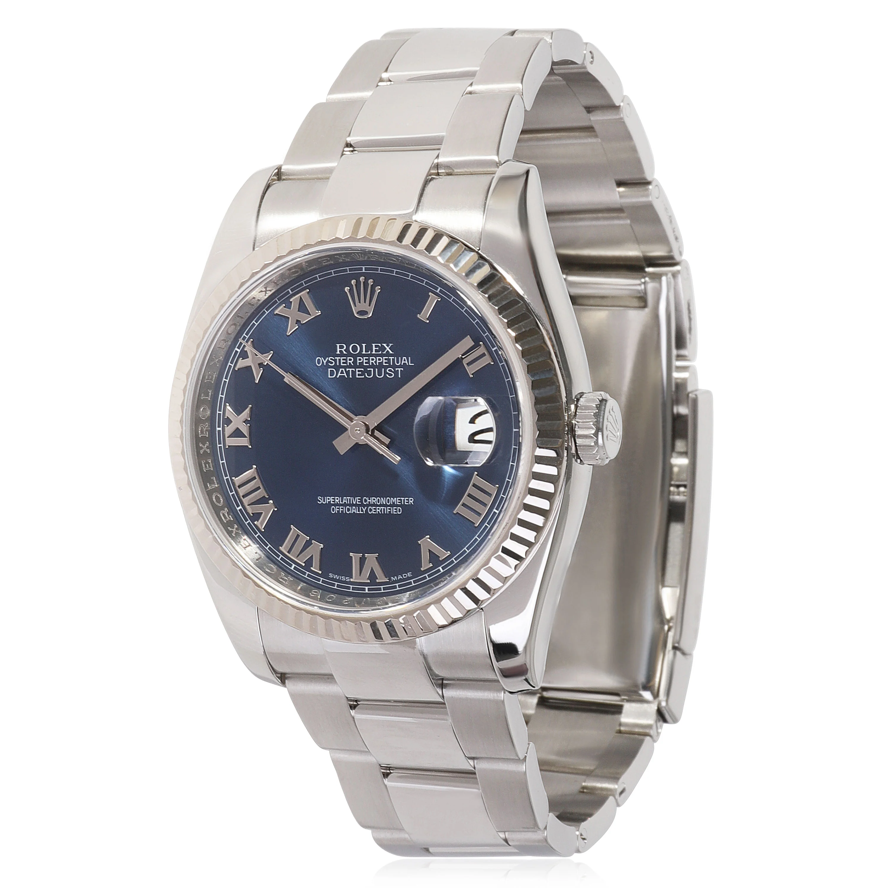 Rolex Datejust 116234 Mens Watch in 18kt Stainless Steel/White Gold
